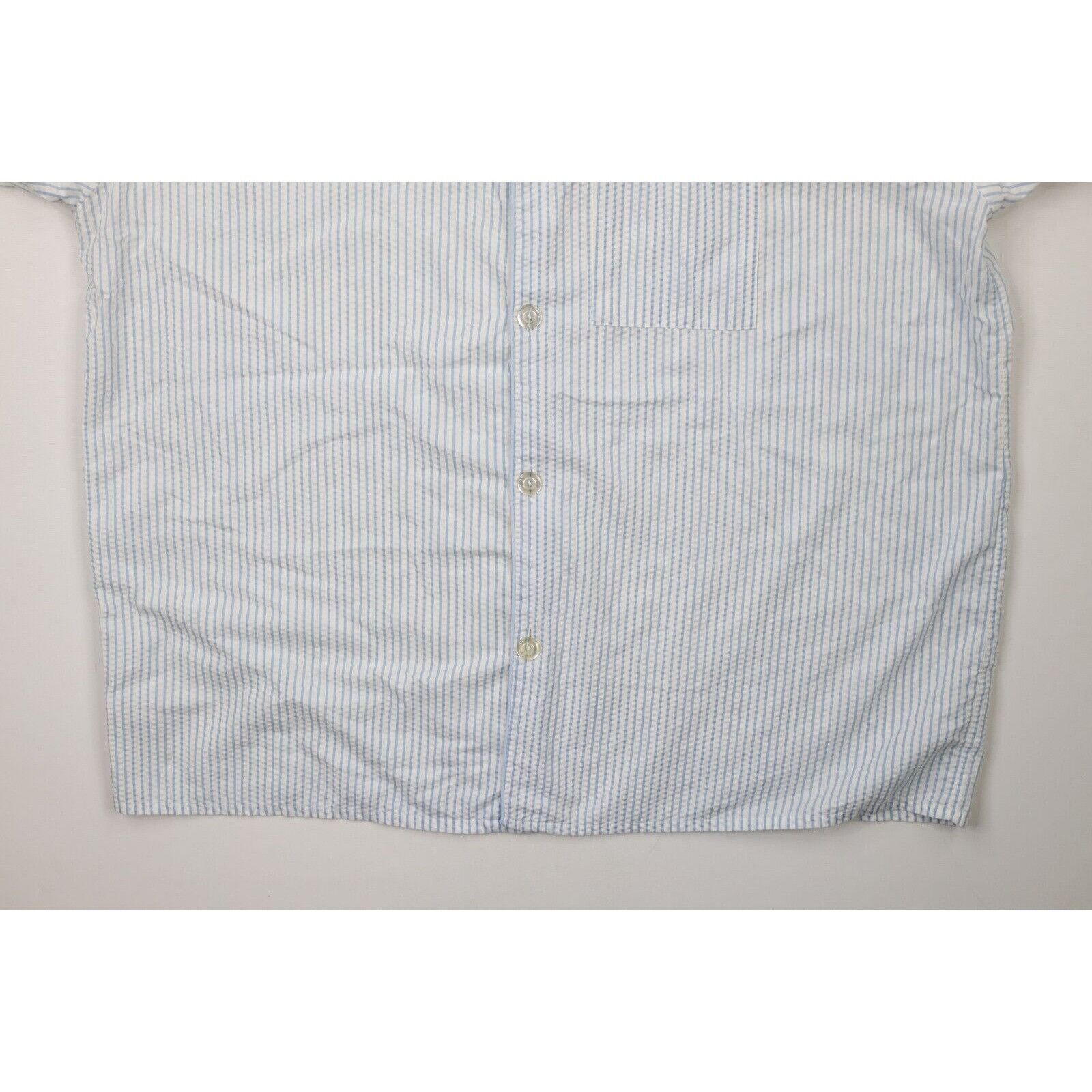 Other Vintage 90s Streetwear Pinstriped Seersucker Pajamas 2XL Size US XXL / EU 58 / 5 - 5 Thumbnail