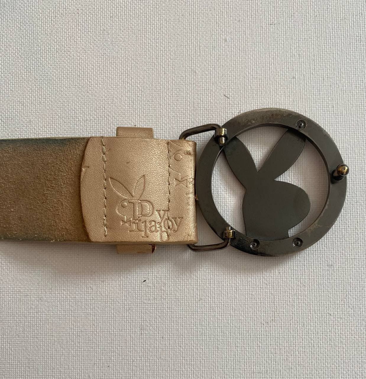 Playboy Vintage Playboy Monogram Y2K Crystal Logo Buckle Belt Size ONE SIZE - 12 Thumbnail