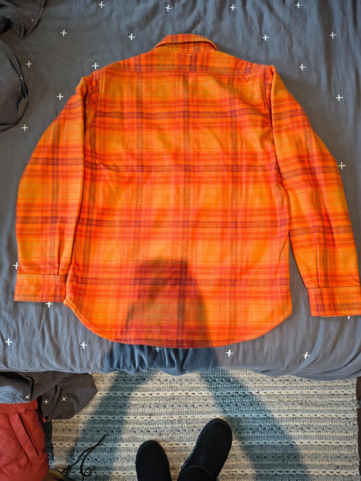 Kaptain Sunshine Kaptain Sunshine CPO Shirt - Orange, Size M, Made in Japan Size US M / EU 48-50 / 2 - 4 Thumbnail