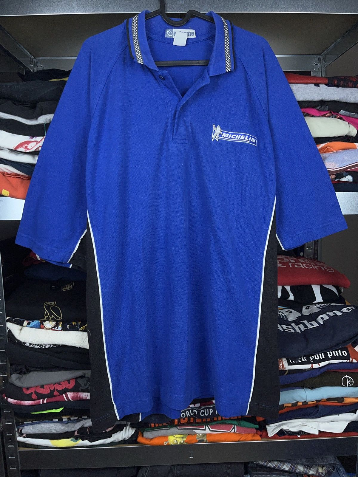 Vintage Vintage Michelin racing team polo shirt moto style y2k Size US XL / EU 56 / 4 - 1 Thumbnail