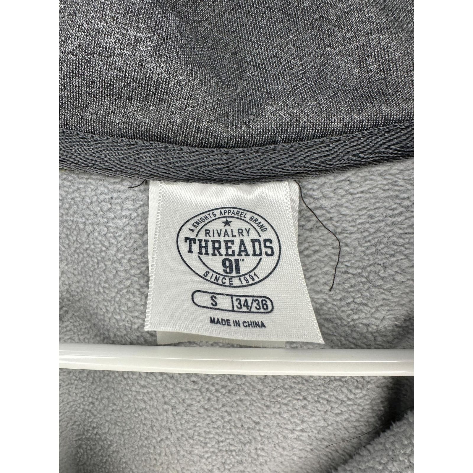 Other Threads 91 Michigan Fleece Lined Hoodie Gray Men's S (34/36) Size US S / EU 44-46 / 1 - 4 Thumbnail