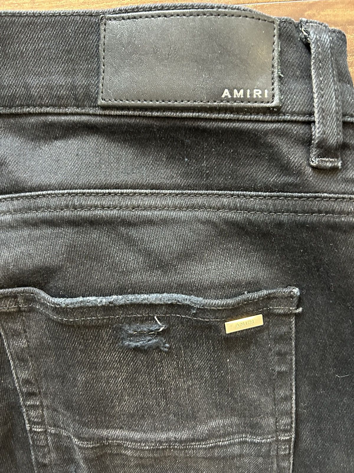 Amiri Amiri Angel Black Denim Jeans Size US 33 - 4 Thumbnail