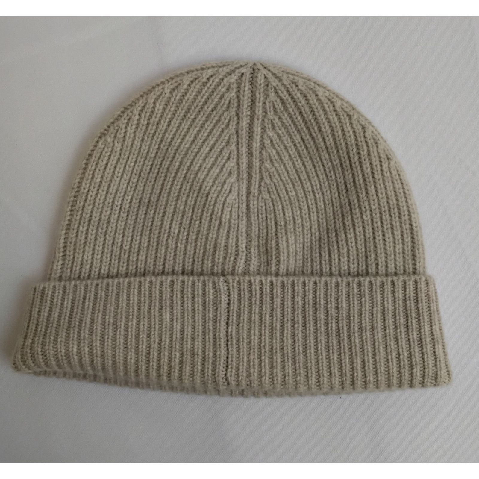 J.Crew J. Crew Cashmere Rib-Knit Beanie One Size Oatmeal Beige Size ONE SIZE - 5 Thumbnail