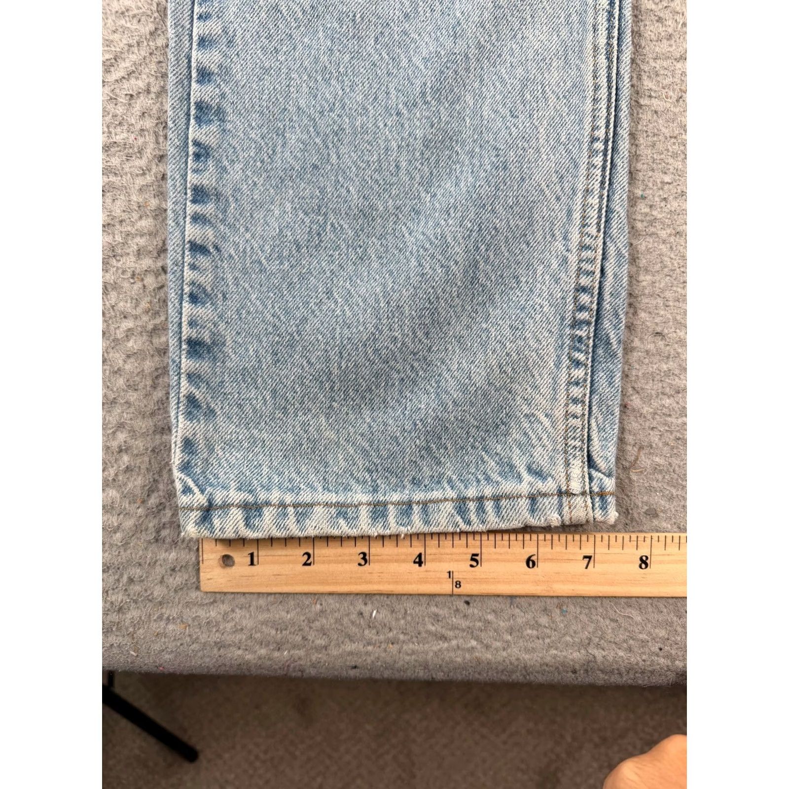 Levi's VINTAGE Levi’s 505 Jeans Men 32x30 Blue Denim Straight Logo Pockets 90s Orange Tab H Size US 34 / EU 50 - 7 Thumbnail