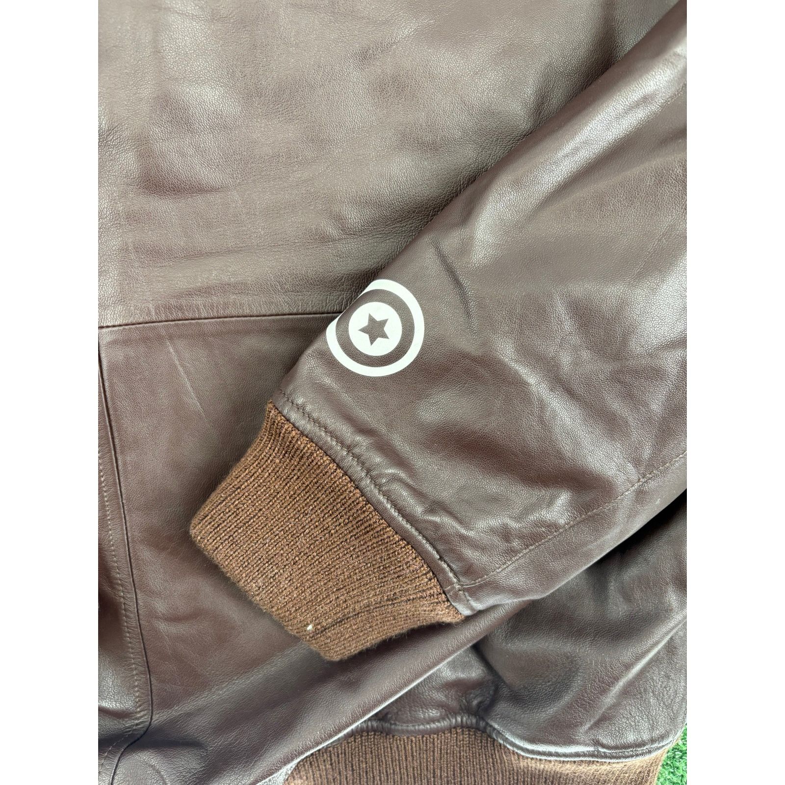 Bape Bape Shark FW22 Full-Zip Brown Leather Jacket Size XL Size US XL / EU 56 / 4 - 6 Thumbnail