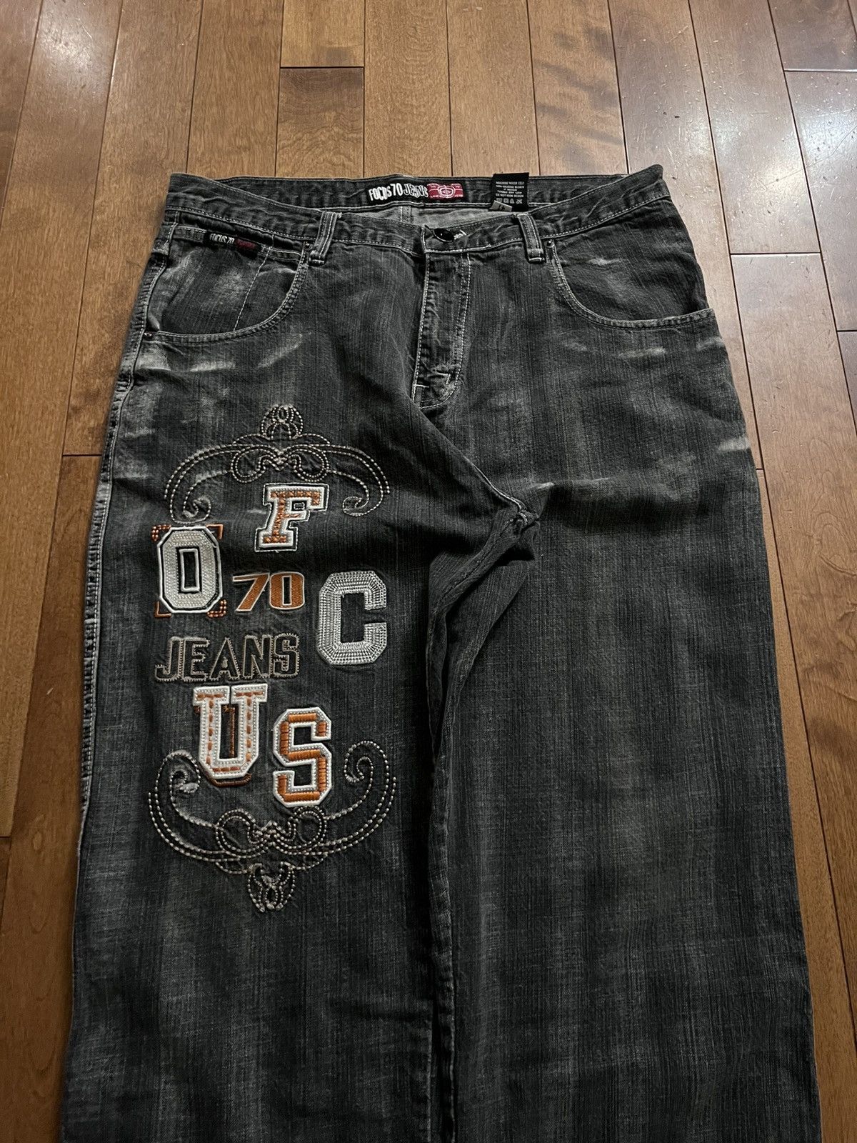 Vintage Baggy focus 70 jeans Size US 36 / EU 52 - 2 Thumbnail