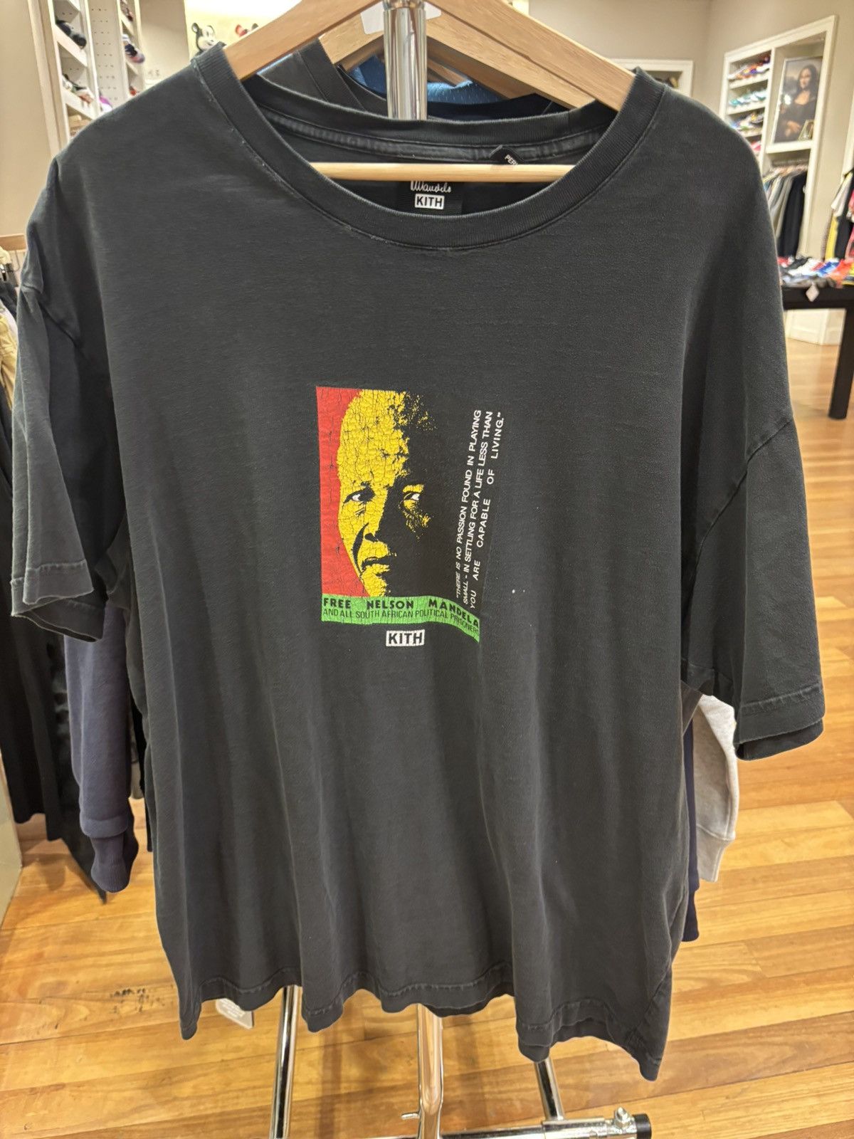 Kith Kith Free Nelson Mandela Tee | Grailed