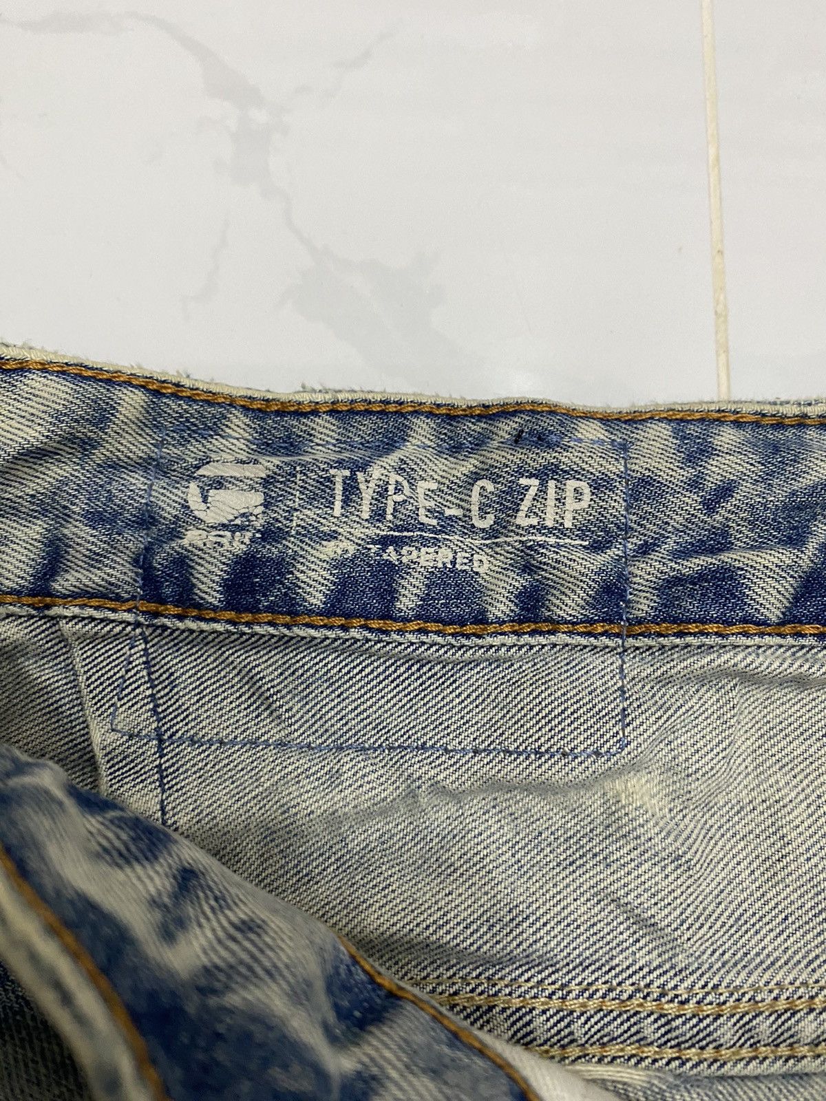 G-Star 🔥G STAR RAW BANANA CURVED TYPE C ZIP THRASHED DISTRESSED Size US 36 / EU 52 - 7 Thumbnail