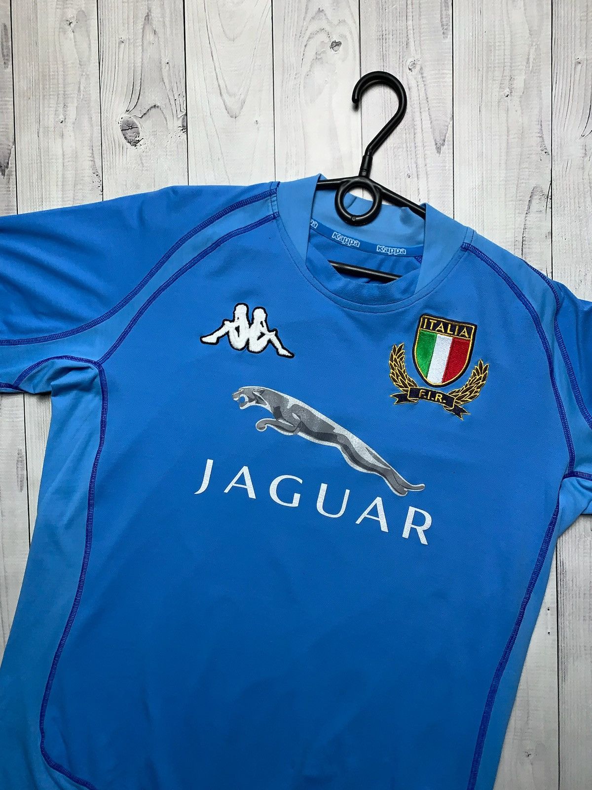 Kappa × Vintage Vintage Italia kappa rugby jersey Jaguar Italy size L/XL Size US XL / EU 56 / 4 - 2 Thumbnail
