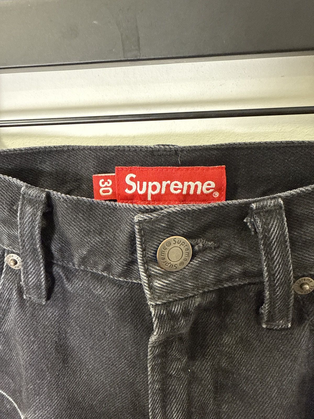 Supreme Supreme Shibori Loose Fit Denim Jeans Size US 30 / EU 46 - 3 Thumbnail