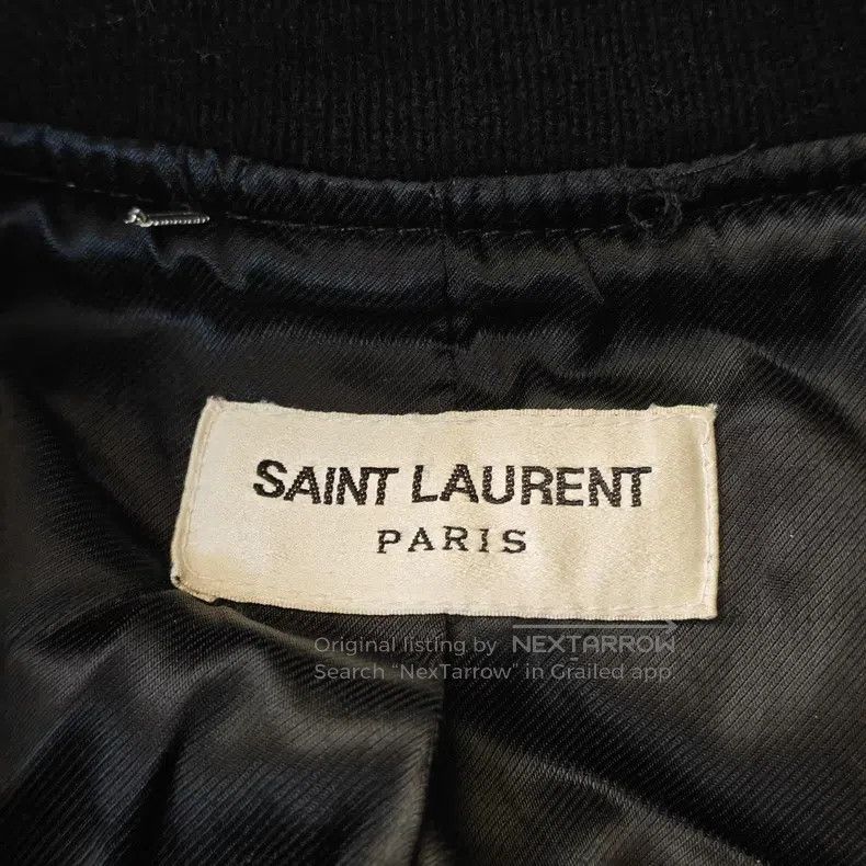 Saint Laurent Paris Saint Laurent Paris Black and White Baseball Jersey Size US M / EU 48-50 / 2 - 2 Thumbnail