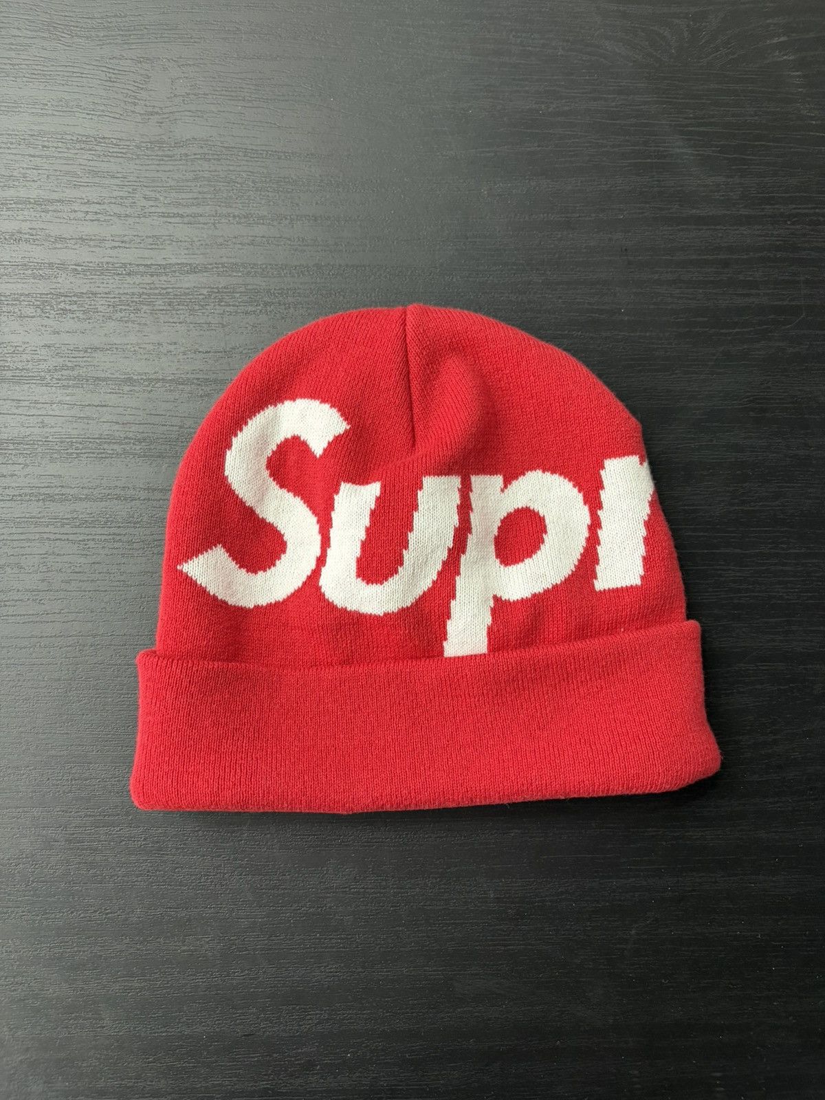 Supreme Supreme Bandana Big Logo Beanie (Red) | Grailed