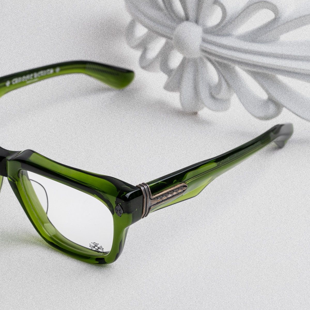 Chrome Hearts CHROME HEARTS GNARLIN DARK OLIVE GLASSES Size ONE SIZE - 3 Thumbnail