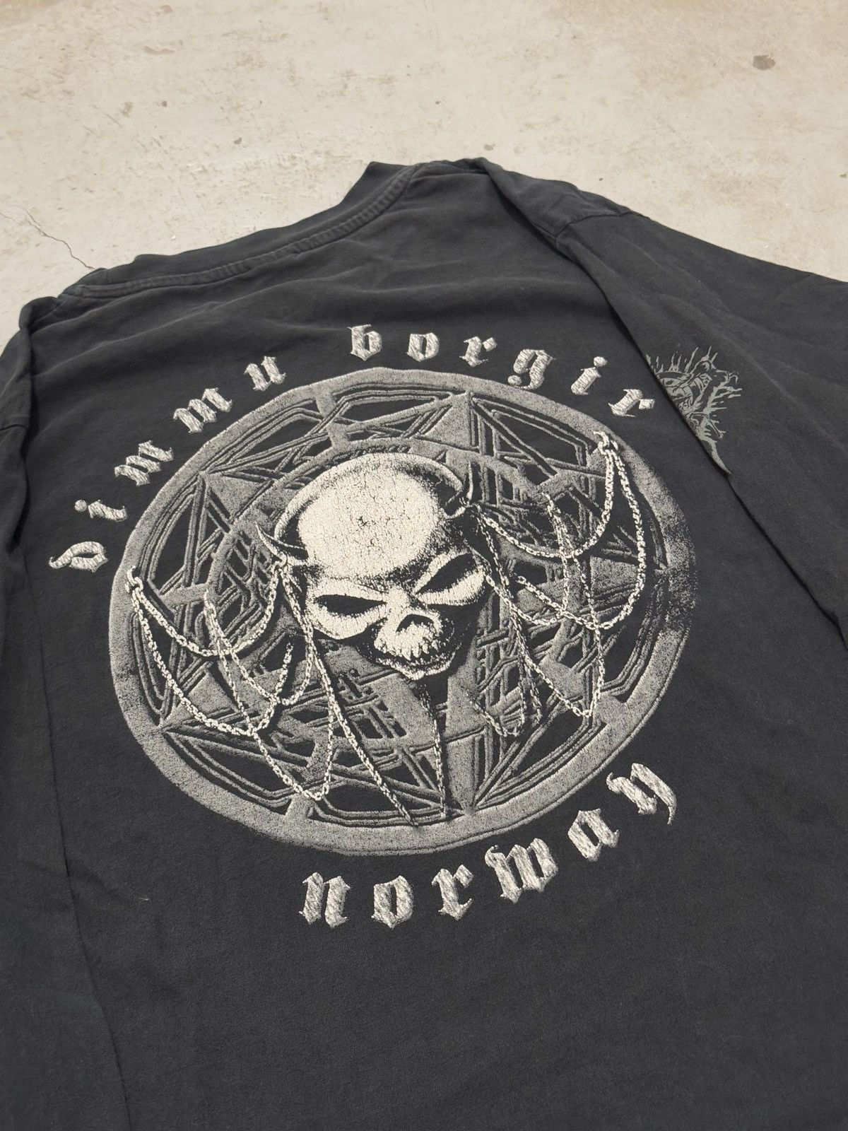 Band Tees × Vintage *RARE* VTG DIMMU BORGIR BLACK METAL BAND TEE EURO 90s Size US XL / EU 56 / 4 - 16 Thumbnail
