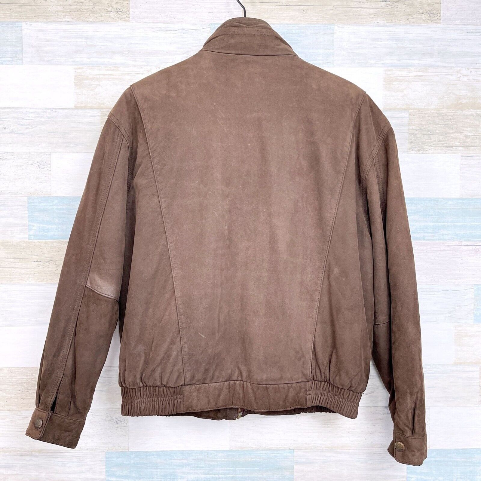 Members Only VTG Soft Genuine Leather Jacket Brown Mens L