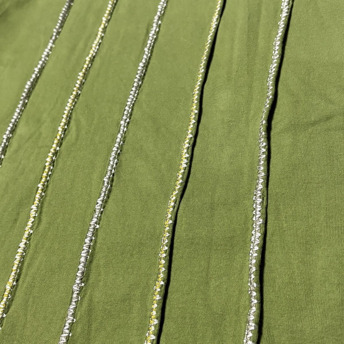 Issey Miyake ISSEY MIYAKE Olive Green Stitch T Shirt Archive Japan Size 2 Size US M / EU 48-50 / 2 - 4 Thumbnail