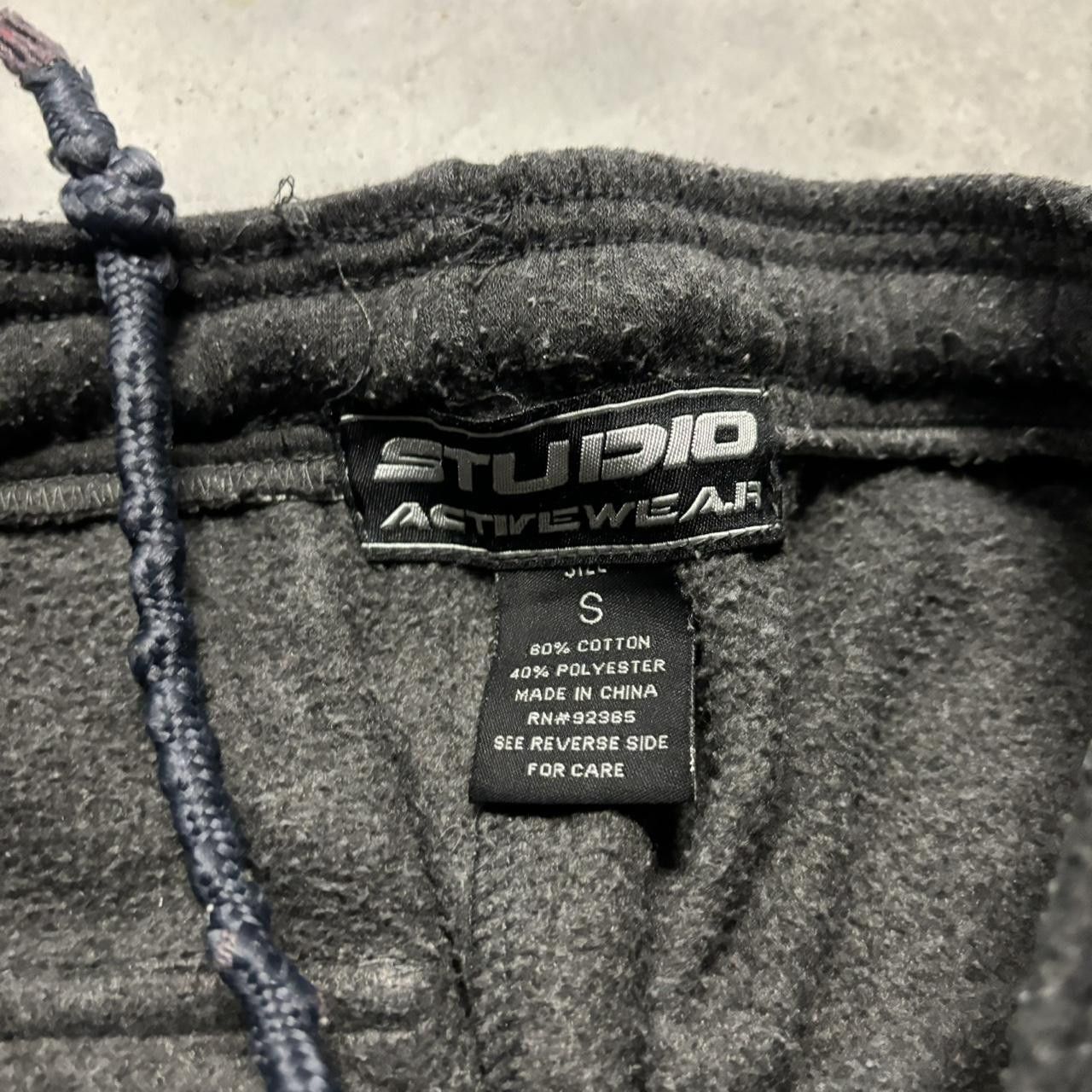 Japanese Brand × Vintage Crazy Vintage Y2K/2000s Dark Grey Skater Cargo Sweatpants! Size US 30 / EU 46 - 6 Thumbnail