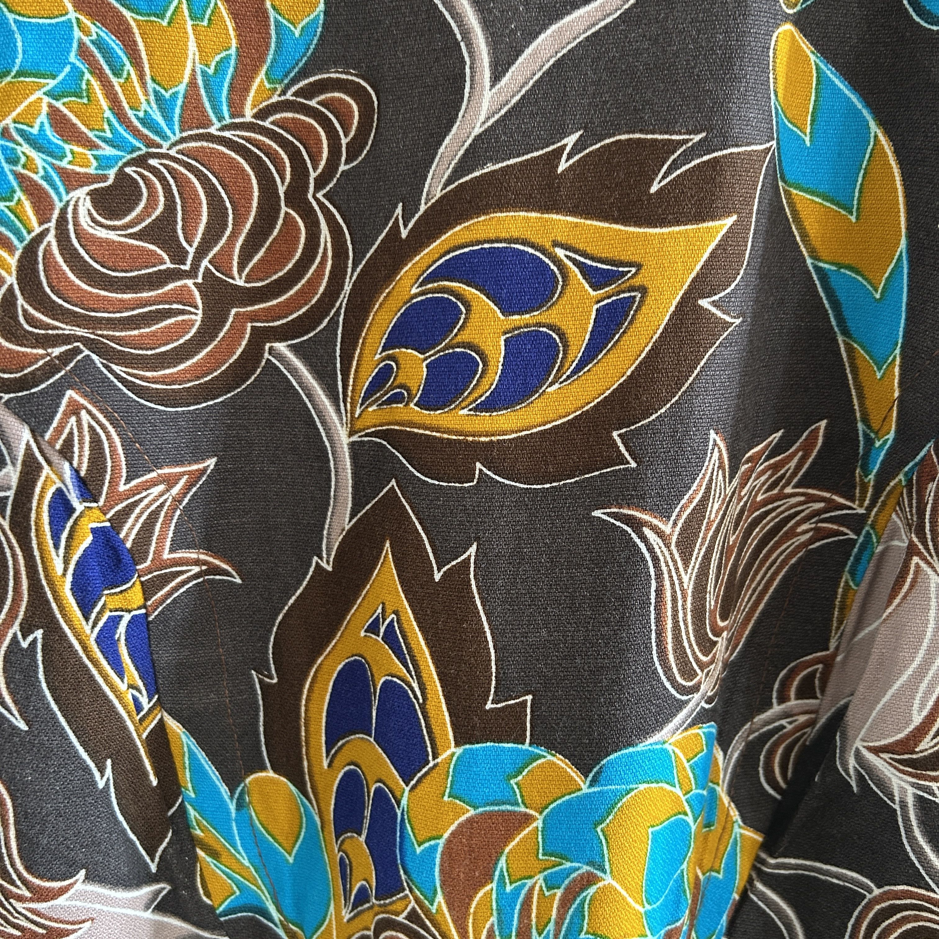 Vintage Vintage 70s Floral Midi Dress Size M / US 6-8 / IT 42-44 - 12 Thumbnail