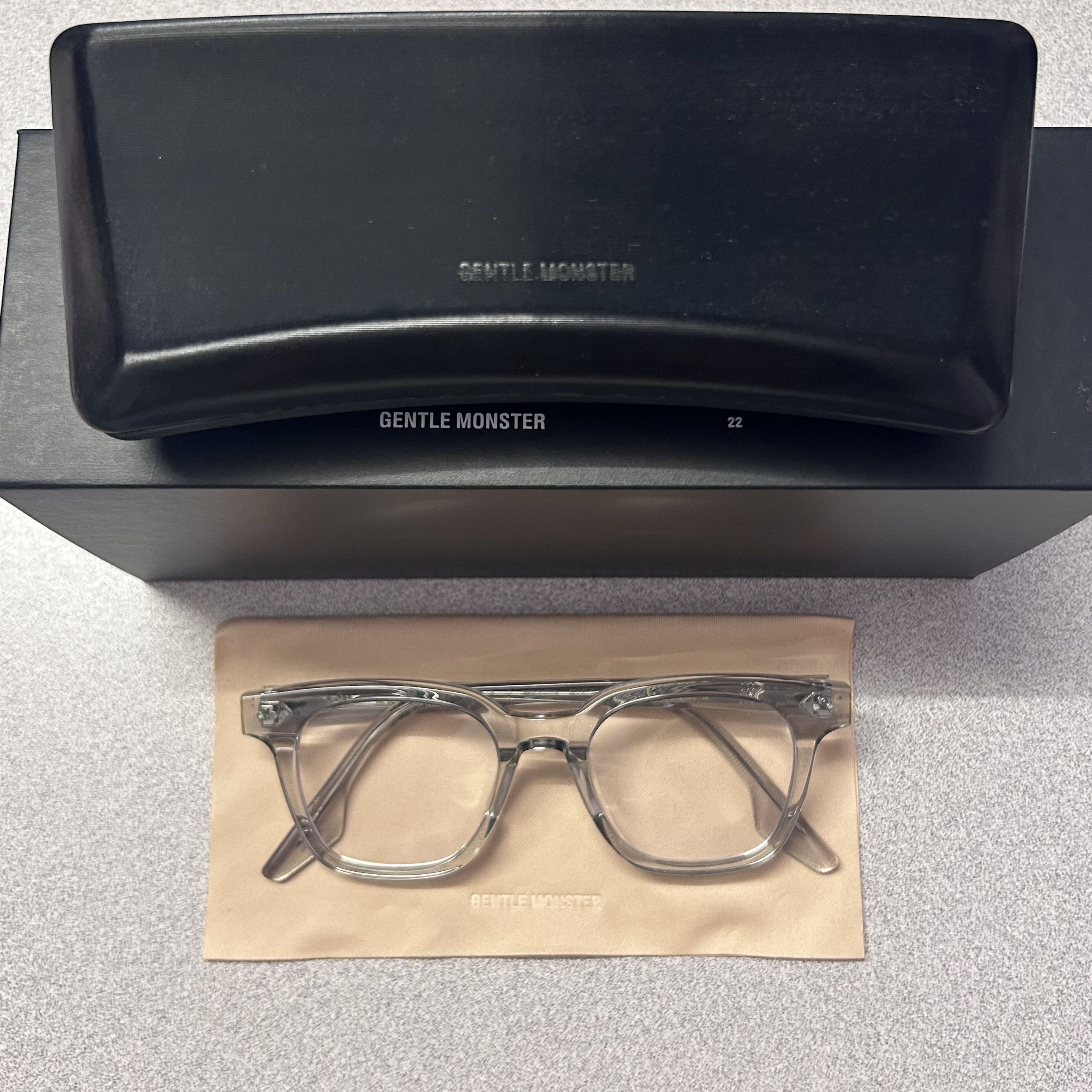 Gentle Monster Gentle Monster South Side N Series S GC4 Gray / Clear Lenses Size ONE SIZE - 1 Thumbnail
