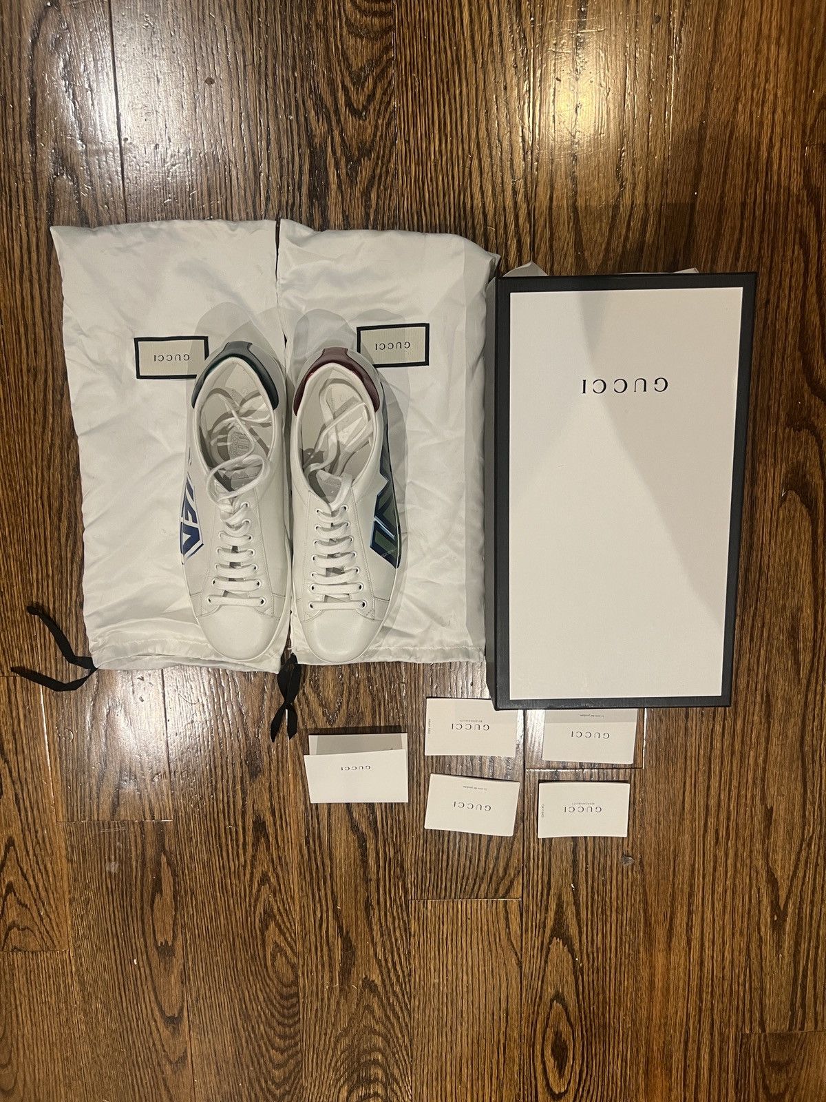 Gucci Gucci Ace “LOVED” Sneaker Size US 11 / EU 44 - 2 Thumbnail