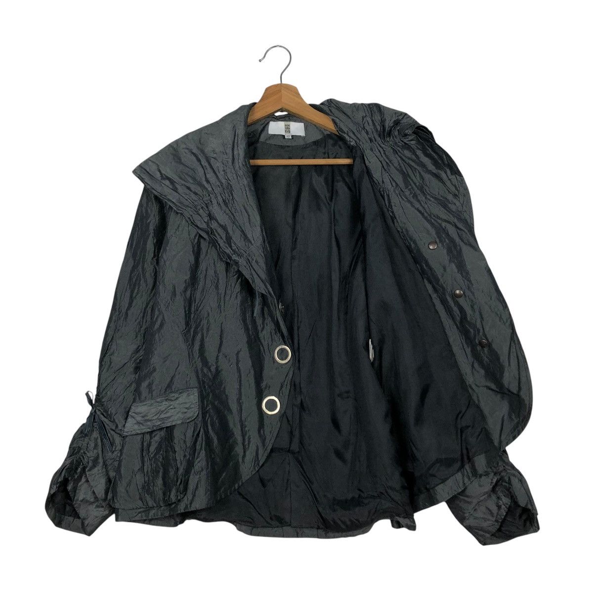 Vintage LIGHT BUTTON JACKET DOUBLE COLLAR IRENE VAN RYB ISSEYMIYAKE Size US M / EU 48-50 / 2 - 13 Thumbnail