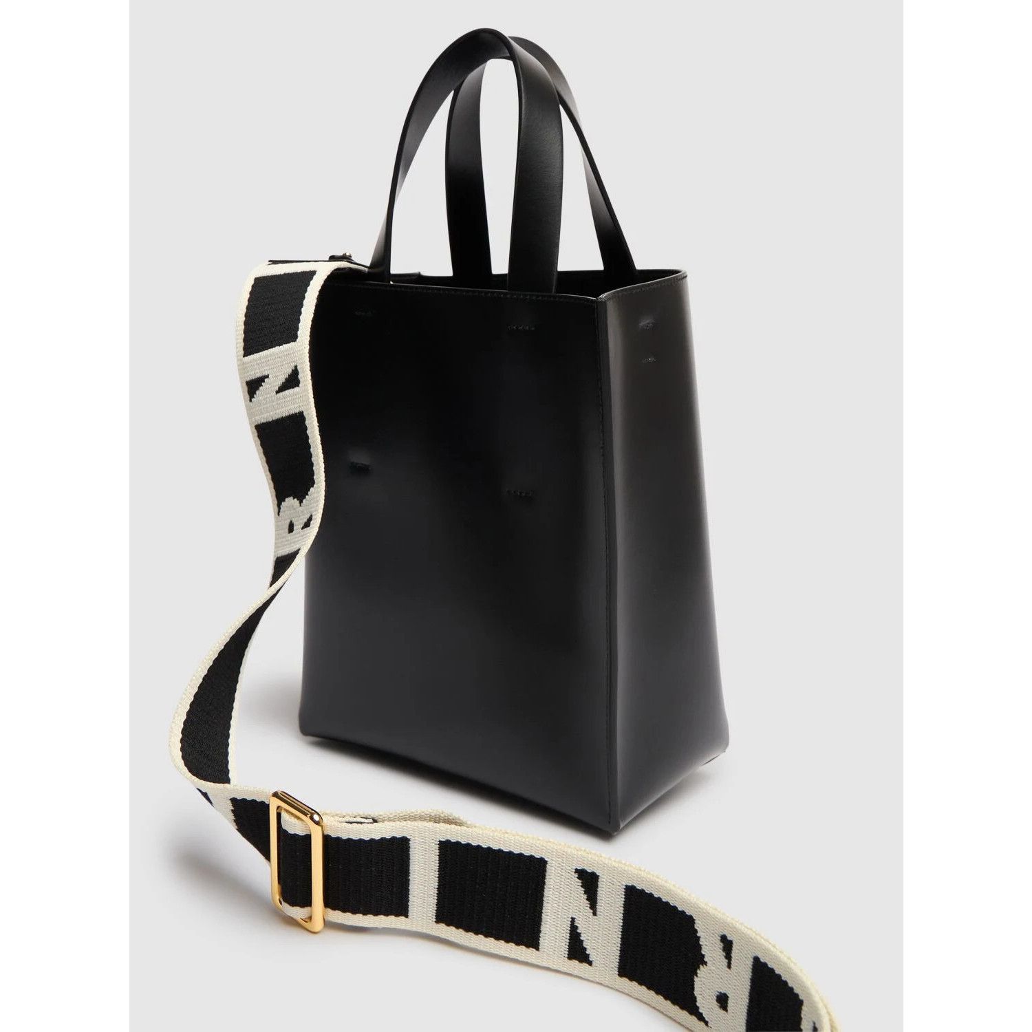 Marni MARNI Museo Mini Black Leather Shoulder Bag New & Authentic Size ONE SIZE - 3 Thumbnail