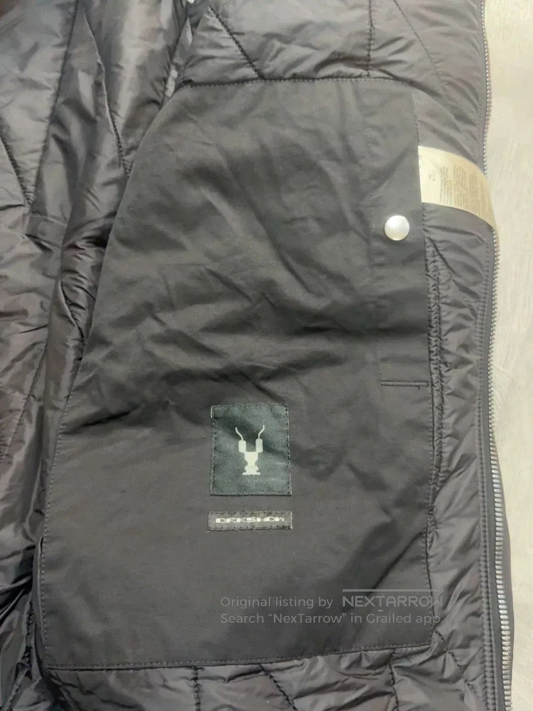 Rick Owens Drkshdw Rick Owens DRKSHDW Black MA1 Flight Jacket. Size US M / EU 48-50 / 2 - 9 Thumbnail