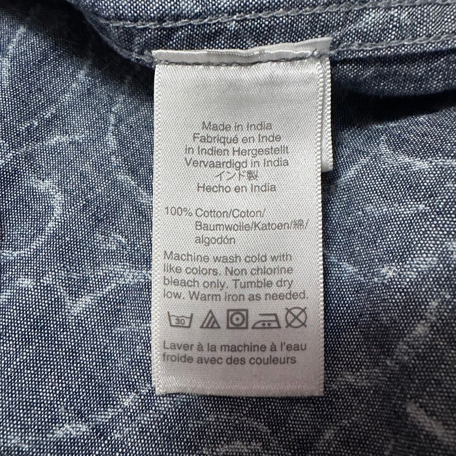 J.Crew J Crew gray abstract floral print short sleeve button down Size US L / EU 52-54 / 3 - 6 Thumbnail