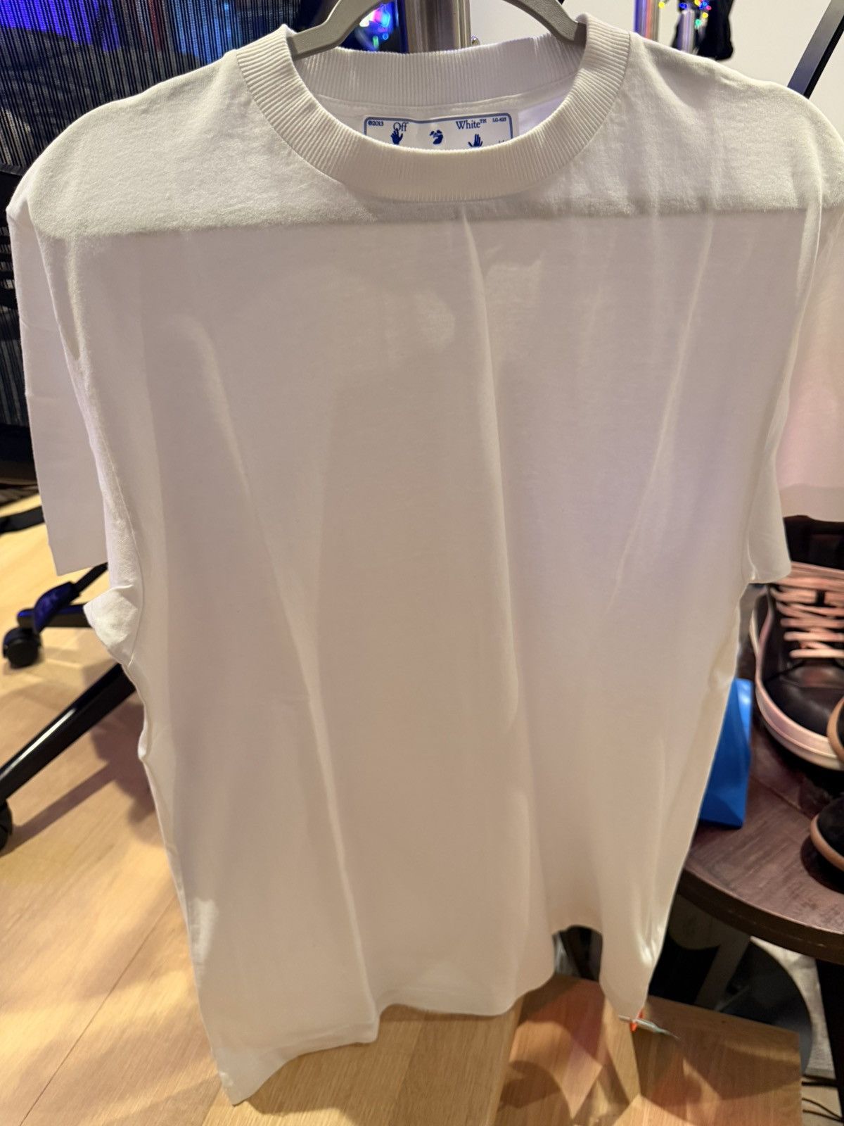 Off-White SS21 Optical White tee Size US L / EU 52-54 / 3 - 2 Thumbnail