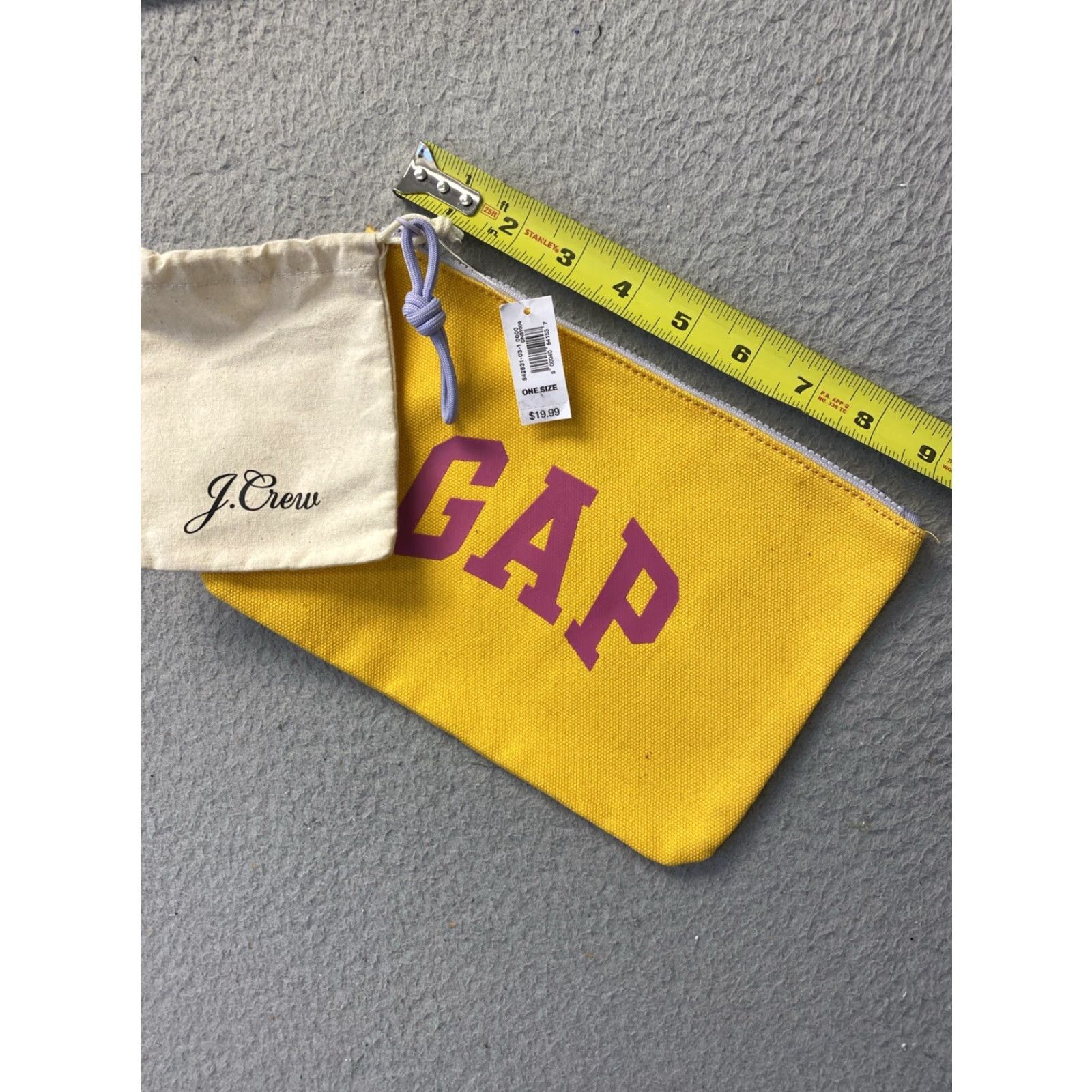 Gap VINTAGE GAP Women's Clutch Bag Small Yellow Knit Pouch Casual Travel 2010s Size ONE SIZE - 5 Thumbnail