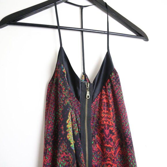 Buffalo David Bitton Buffalo David Bitton Geometric Silk Trim Zip-Front Cami Top Size S / US 4 / IT 40 - 2 Thumbnail