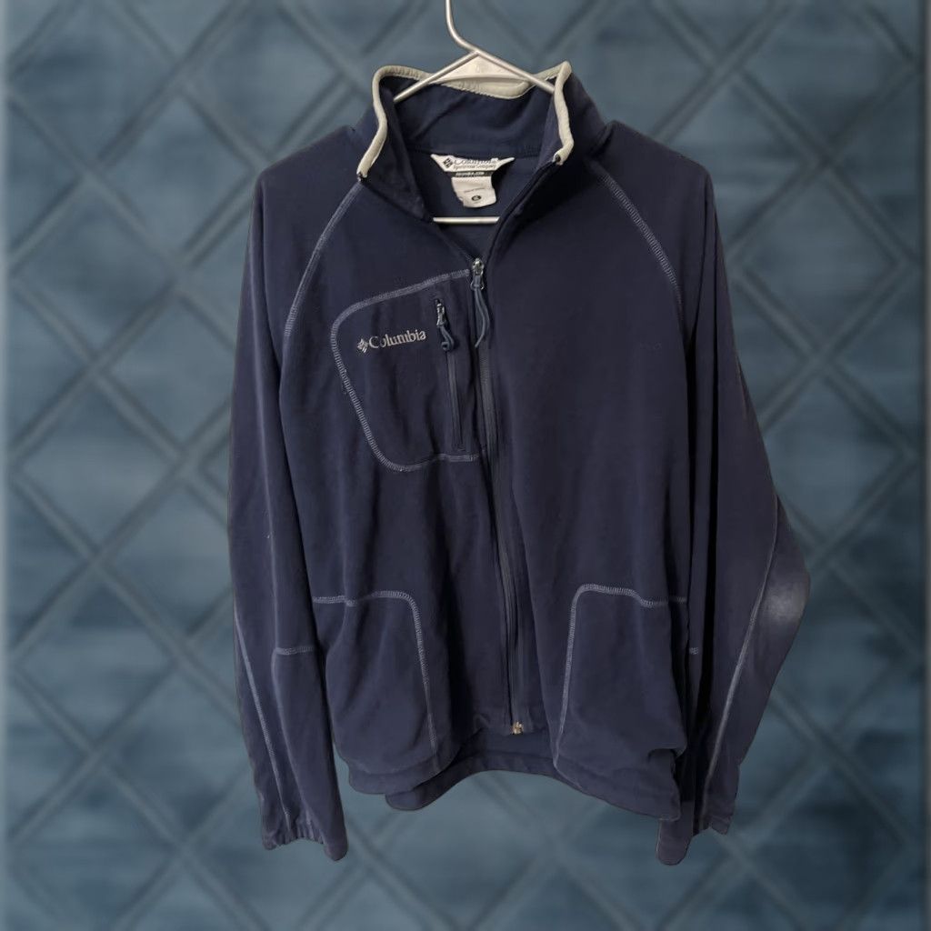 Vintage Columbia Fleece Jacket Full Zip Long Sleeve Blue XL Mens Distressed Size US XL / EU 56 / 4 - 1 Thumbnail