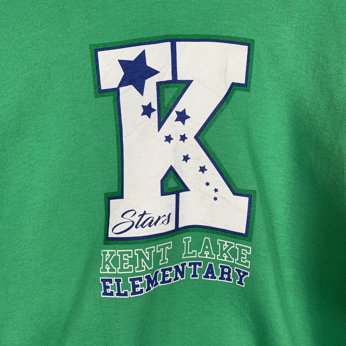 Jerzees Vintage Kent Lake Elementary Green Hoodie Size US S / EU 44-46 / 1 - 13 Thumbnail