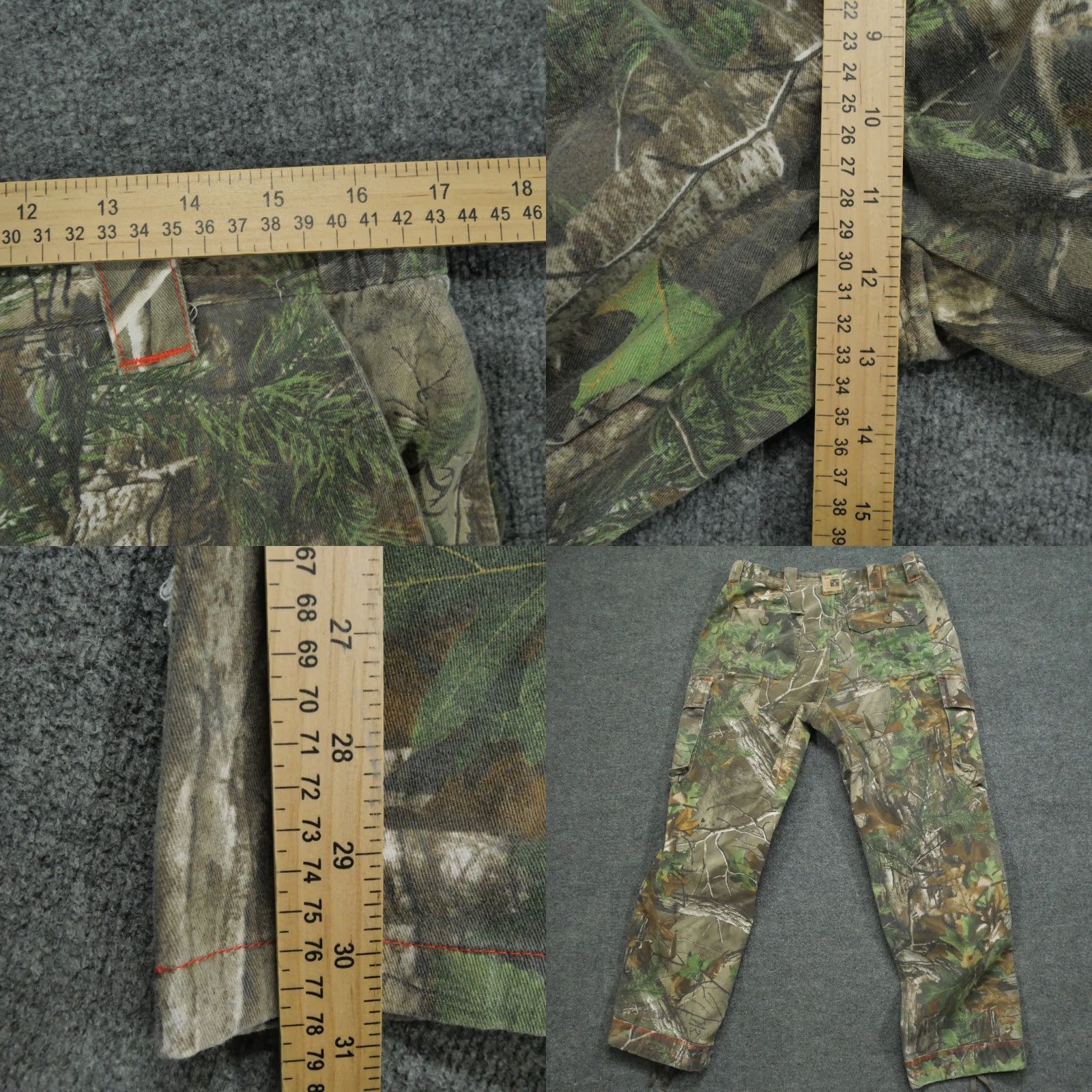 Doublet VINTAGE RedHead Pants Mens Large Green Brown Camouflage Double Knee Cargo Silent Hide Size US 34 / EU 50 - 8 Thumbnail