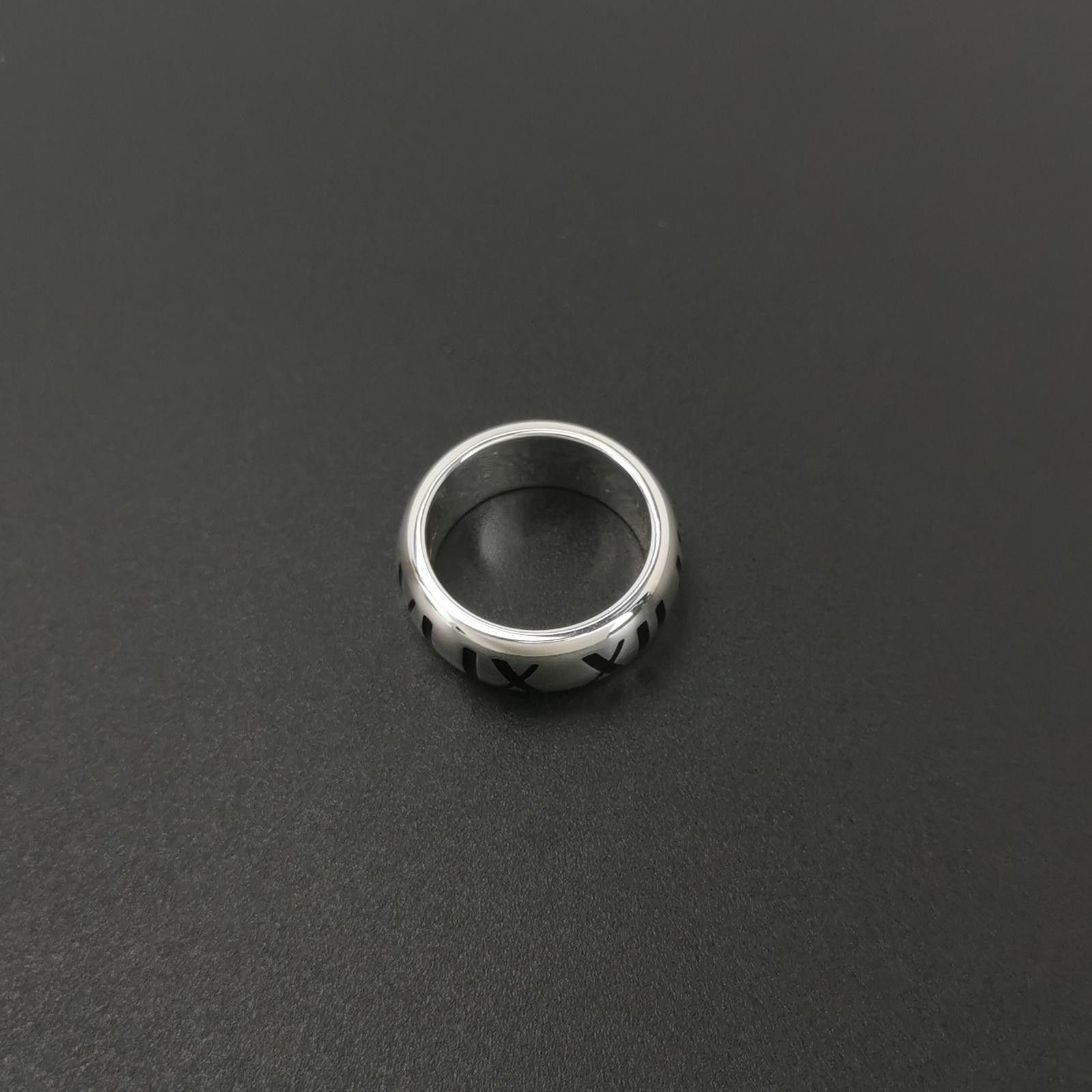 Tiffany & Co. Tiffany & Co. Atlas S925 Enamel Roman Numeral Ring Size 14 Size ONE SIZE - 5 Thumbnail