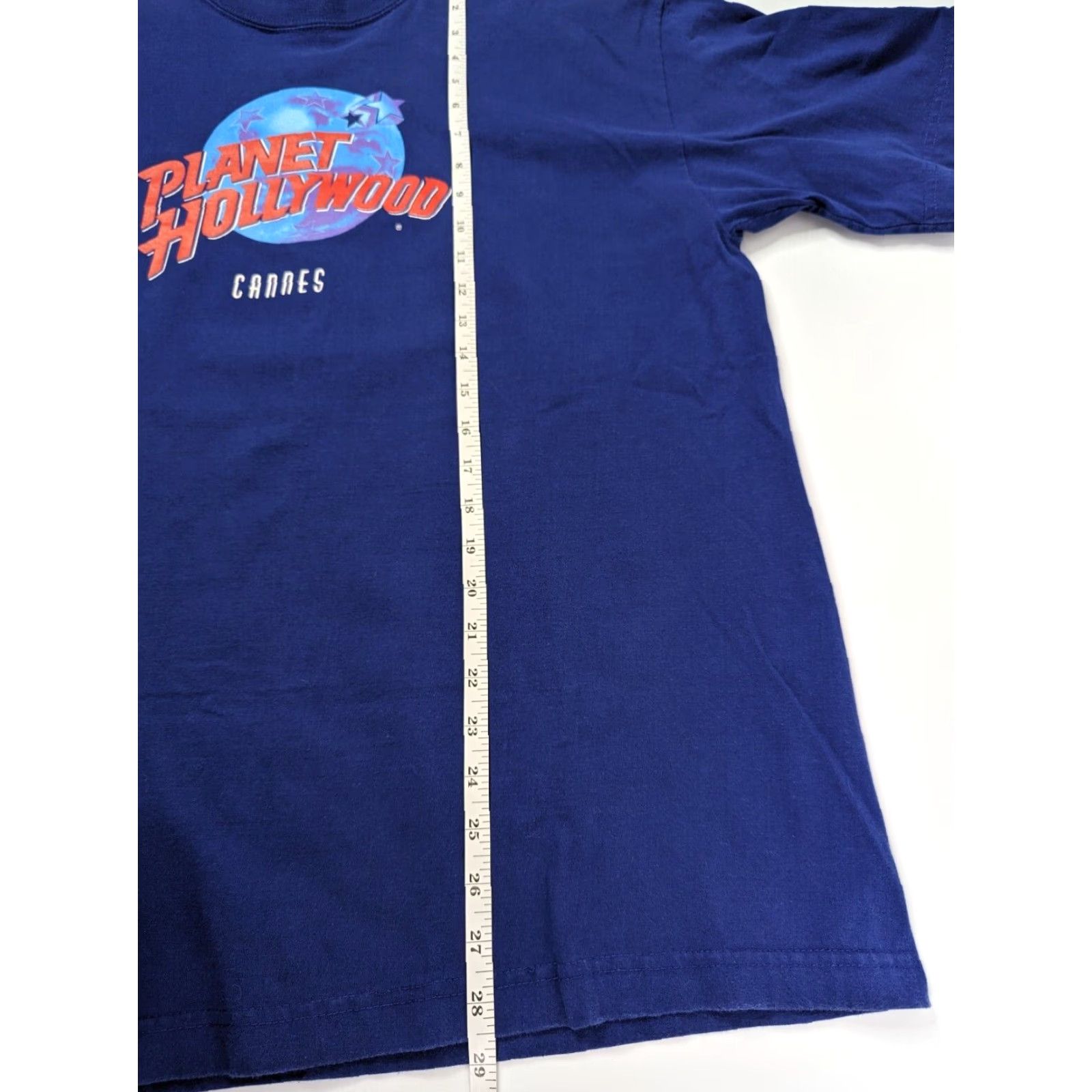 Planet Hollywood VINTAGE Planet Hollywood T-Shirt Blue 90s Size XL Men Crew Neck Short Sleeve Graphic Campt (Note: This line seems off) Size US XL / EU 56 / 4 - 6 Thumbnail