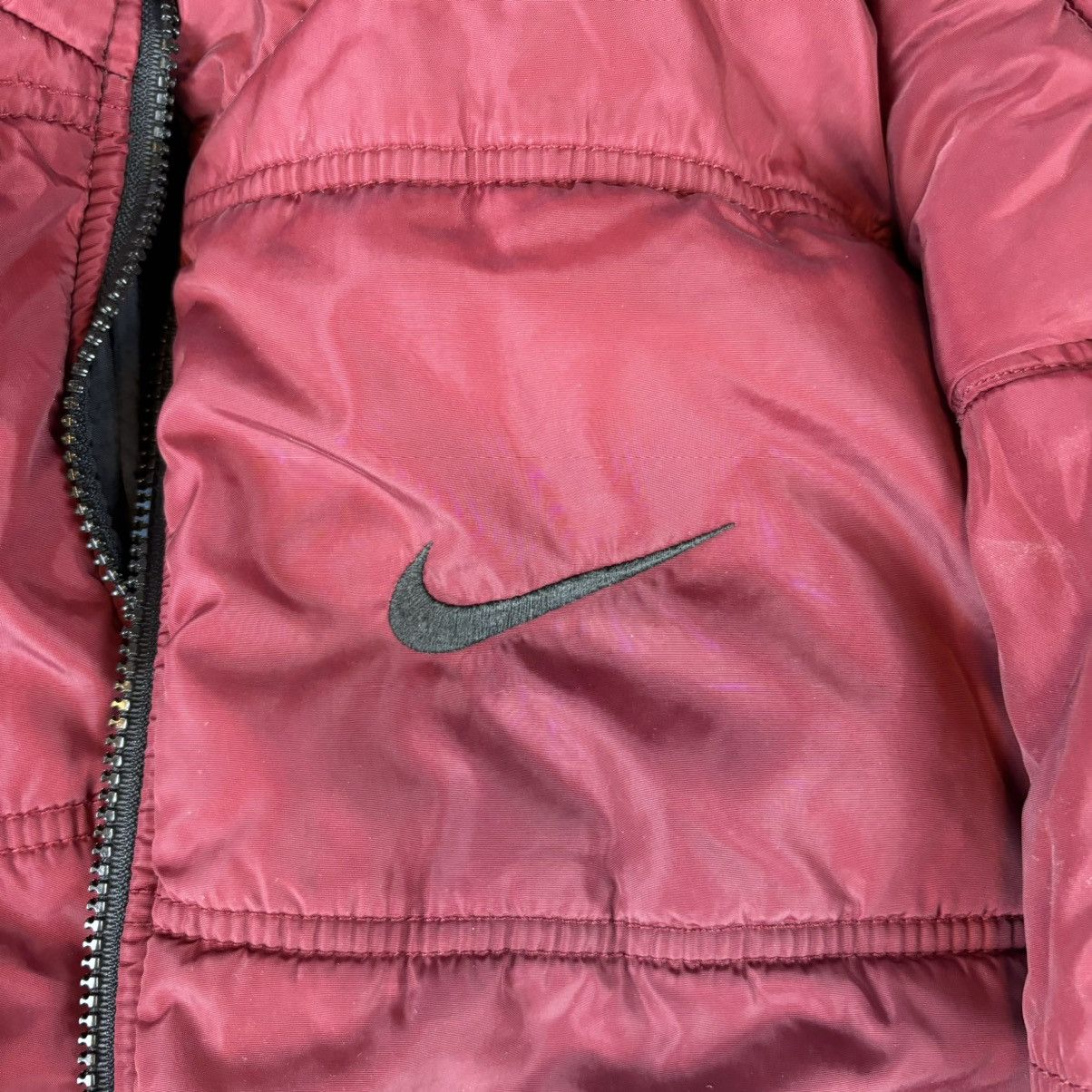 Nike Vintage 90s black/red nike puffer jacket 2 side pockets Size US XL / EU 56 / 4 - 10 Thumbnail