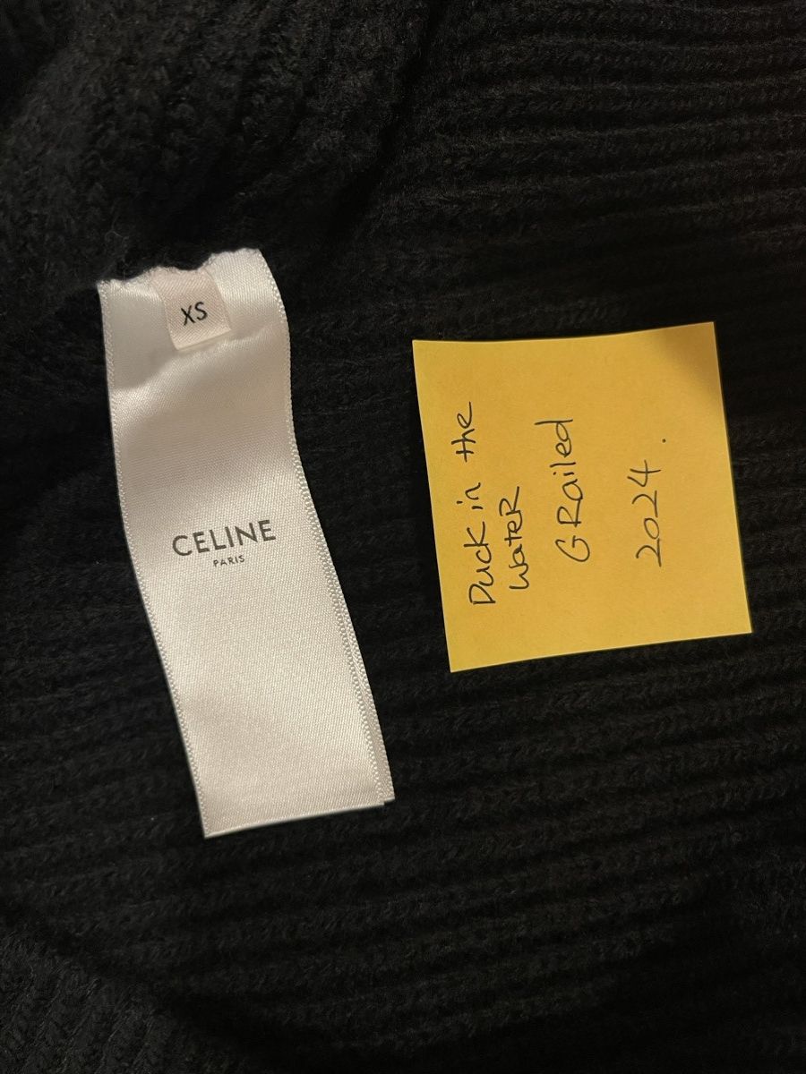 Celine celine oversized sweater in ribbed wool Size US XS / EU 42 / 0 - 3 Thumbnail