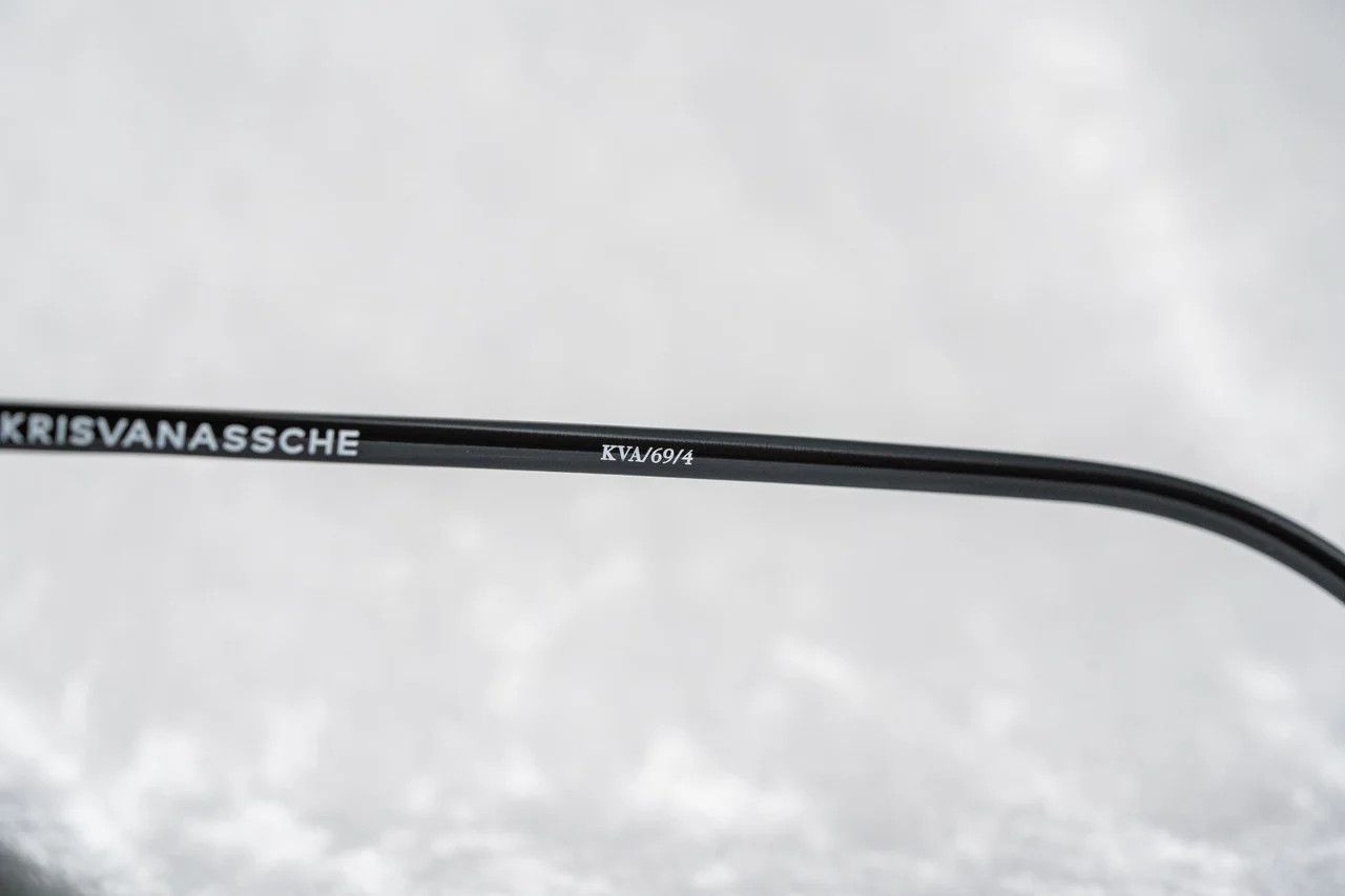 Dior Kris Van Assche Sunglasses Round Shiny Black and Green Size ONE SIZE - 9 Thumbnail