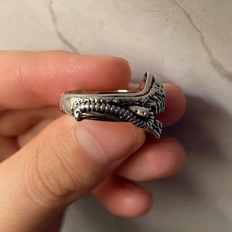 Japanese Brand × Jewelry × Vintage Retro Mask Ring Size ONE SIZE - 7 Thumbnail