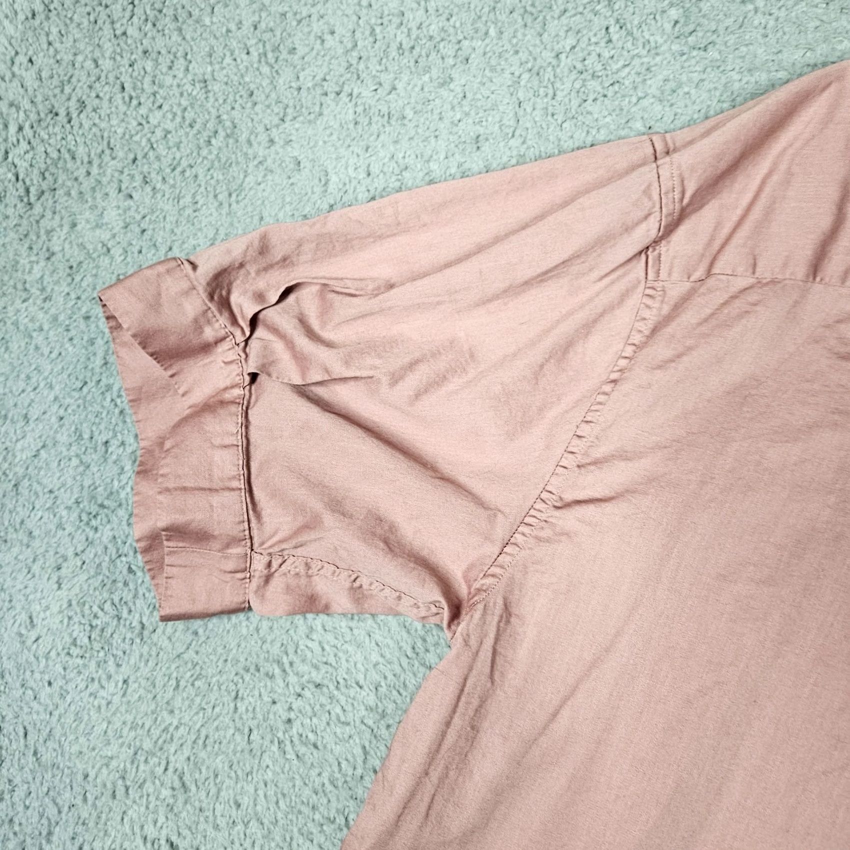 Athleta Athleta Button-Up Shirt Women’s Organic Cotton Light Pink Short Sleeve Size L Color Pink Regular Fit Casual Travel Shirt Womens L Size L / US 10 / IT 46 - 8 Thumbnail