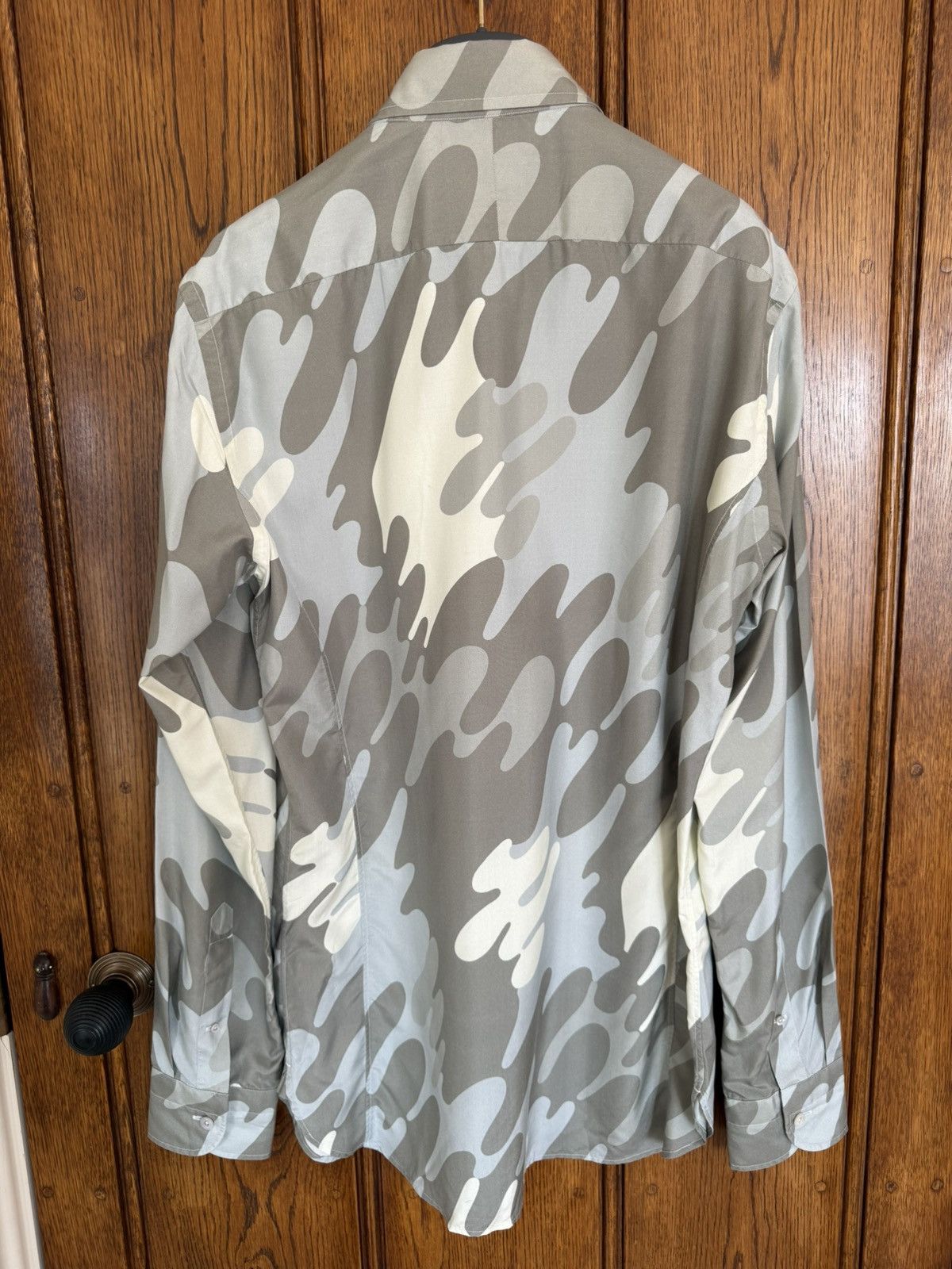 Tom Ford Tom Ford camo silk slim silk shirt camouflage 39 M Size US M / EU 48-50 / 2 - 15 Thumbnail