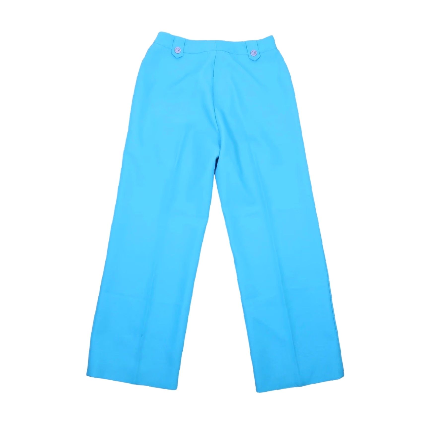 AQUA VINTAGE Aqua Blue High Rise Straight Leg Trouser Pants Womens M Size 29" - 3 Thumbnail