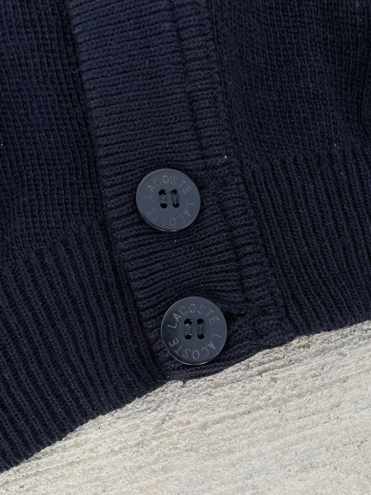 Lacoste Vintage Lacoste knitted cardigan sweater Size US L / EU 52-54 / 3 - 6 Thumbnail