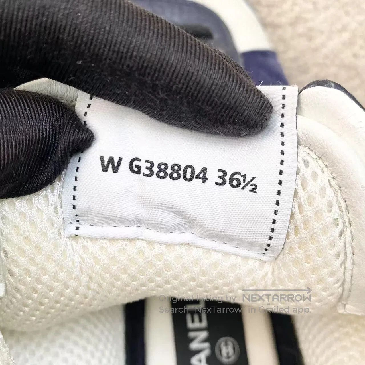 Chanel Chanel Blue and white high-top sneakers| Size US 6 / IT 36 - 7 Thumbnail