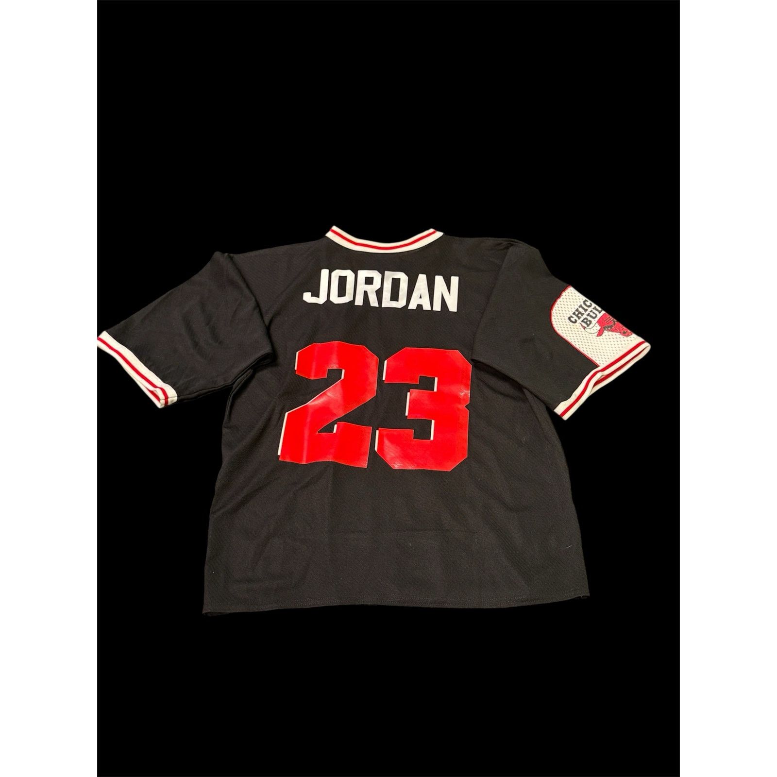Logo Athletic Vintage Chicago Bulls #23 Michael Jordan Black Jersey Tee Size US M / EU 48-50 / 2 - 2 Thumbnail