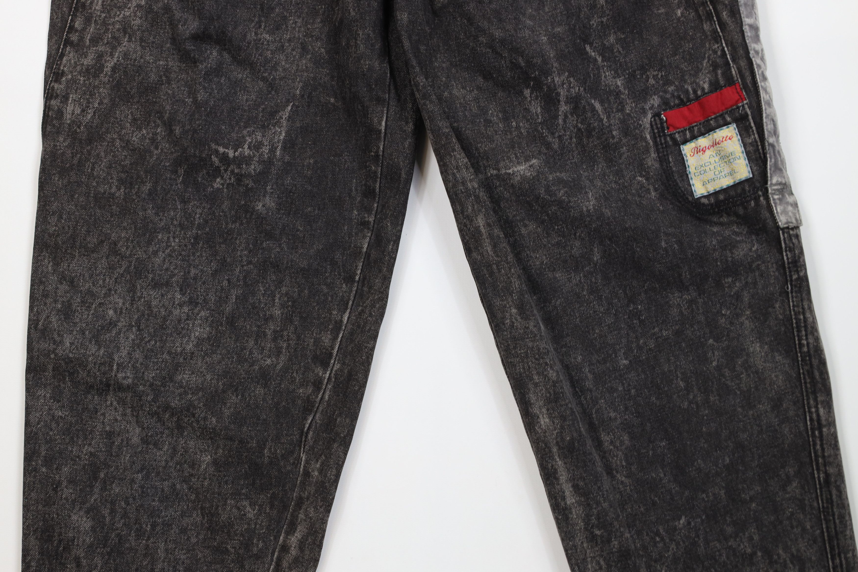 Vintage Deadstock Vintage 80s 90s Streetwear High Waist Acid Jeans Size US 32 / EU 48 - 3 Thumbnail