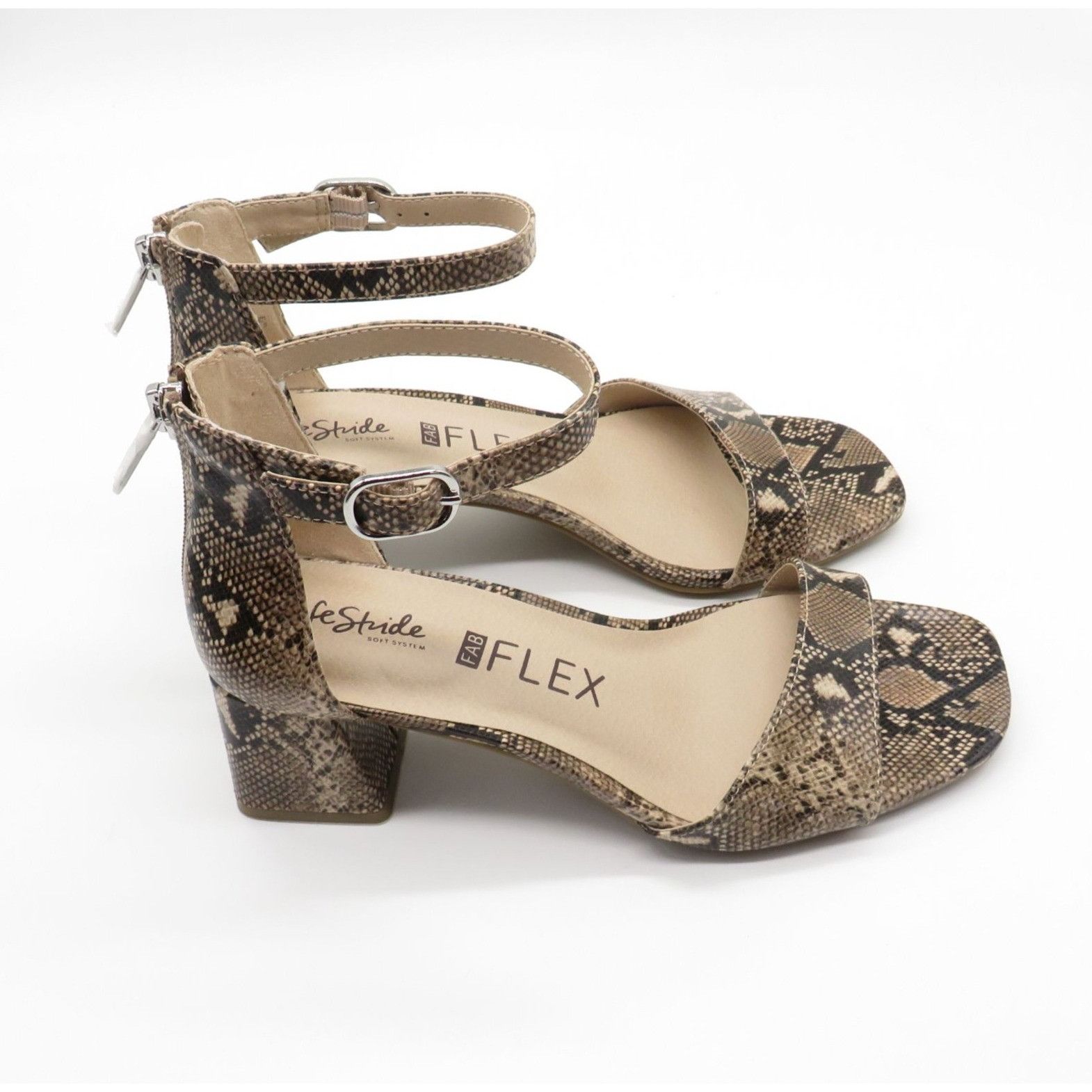 Other LifeStride Women's Fab Flex Cassidy Snakeskin Print Block He Size US 7 / IT 37 - 1 Thumbnail