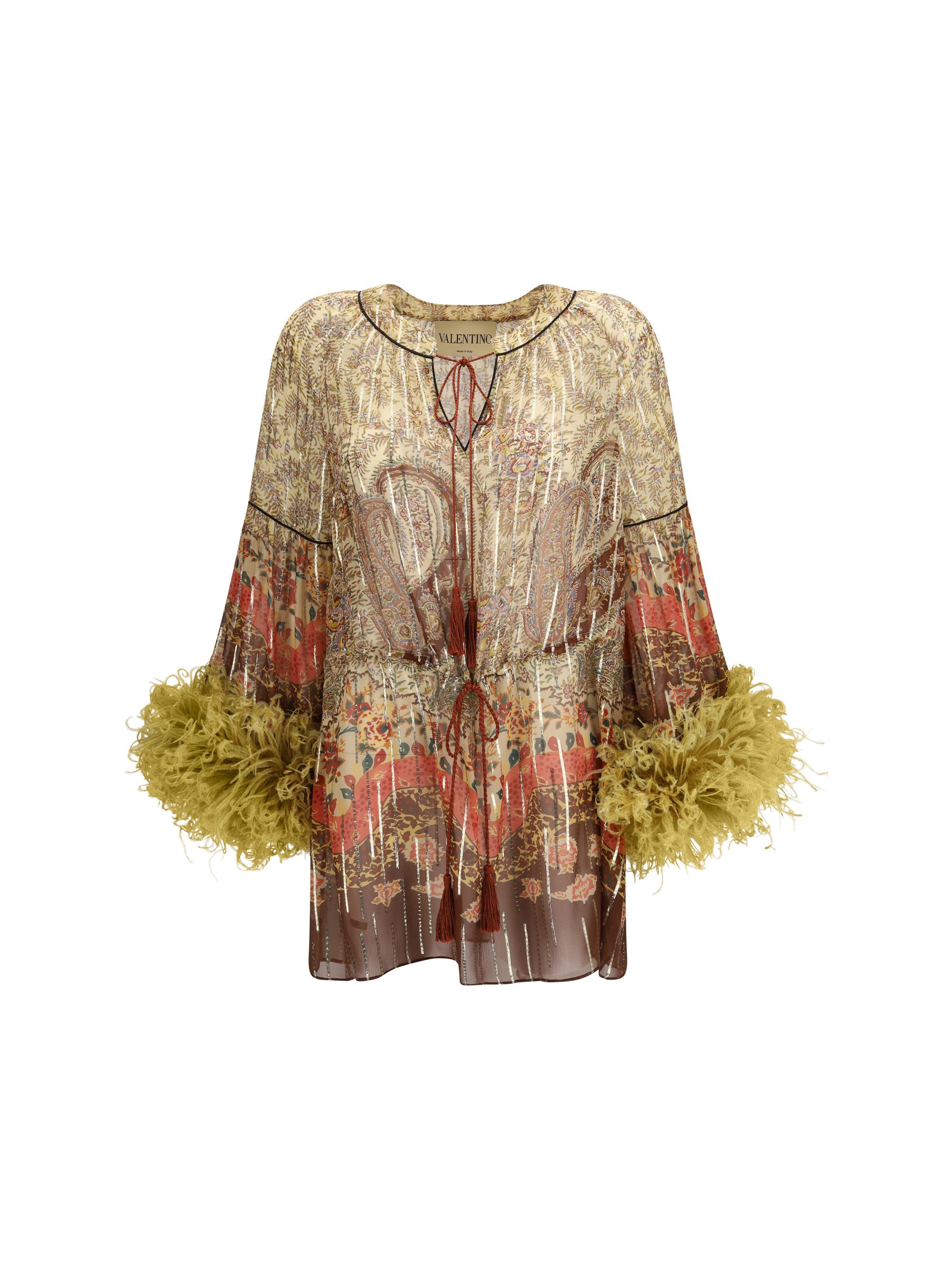 Valentino Paisley printed Blouse Size L / US 10 / IT 46 - 1 Thumbnail