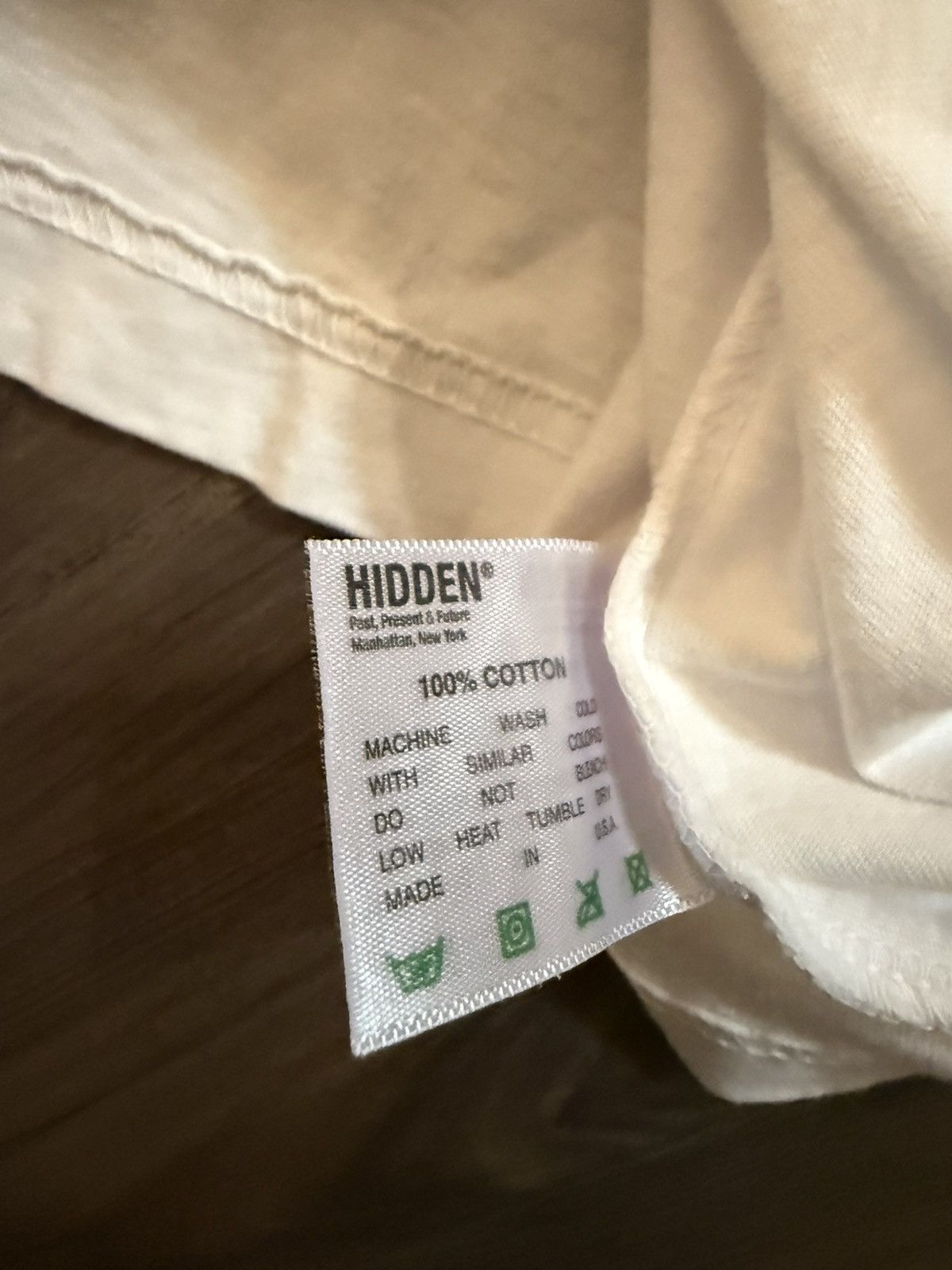 HIDDEN Hidden NY Drift Mark Logo Tee White XL Size US XL / EU 56 / 4 - 5 Thumbnail